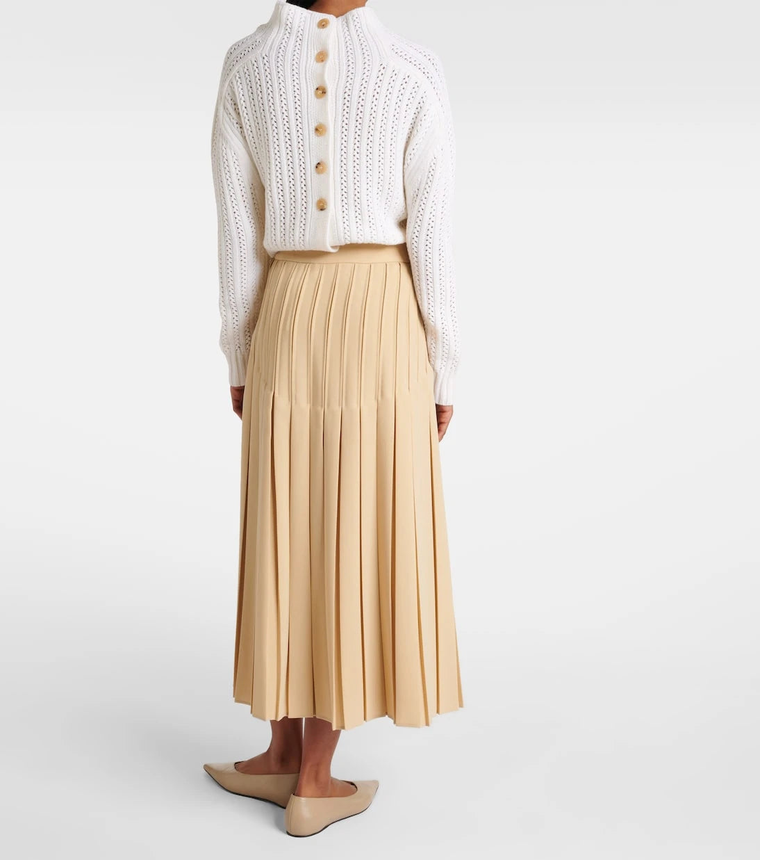 Max Mara - Luisa pleated midi skirt