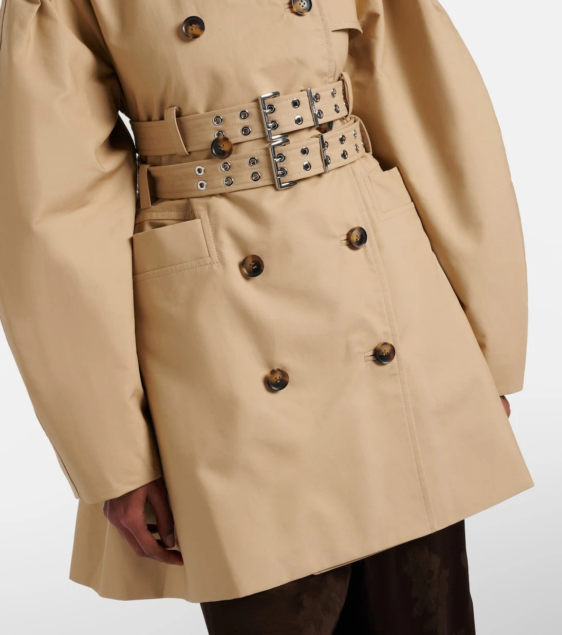 Ganni - Cotton trench coat