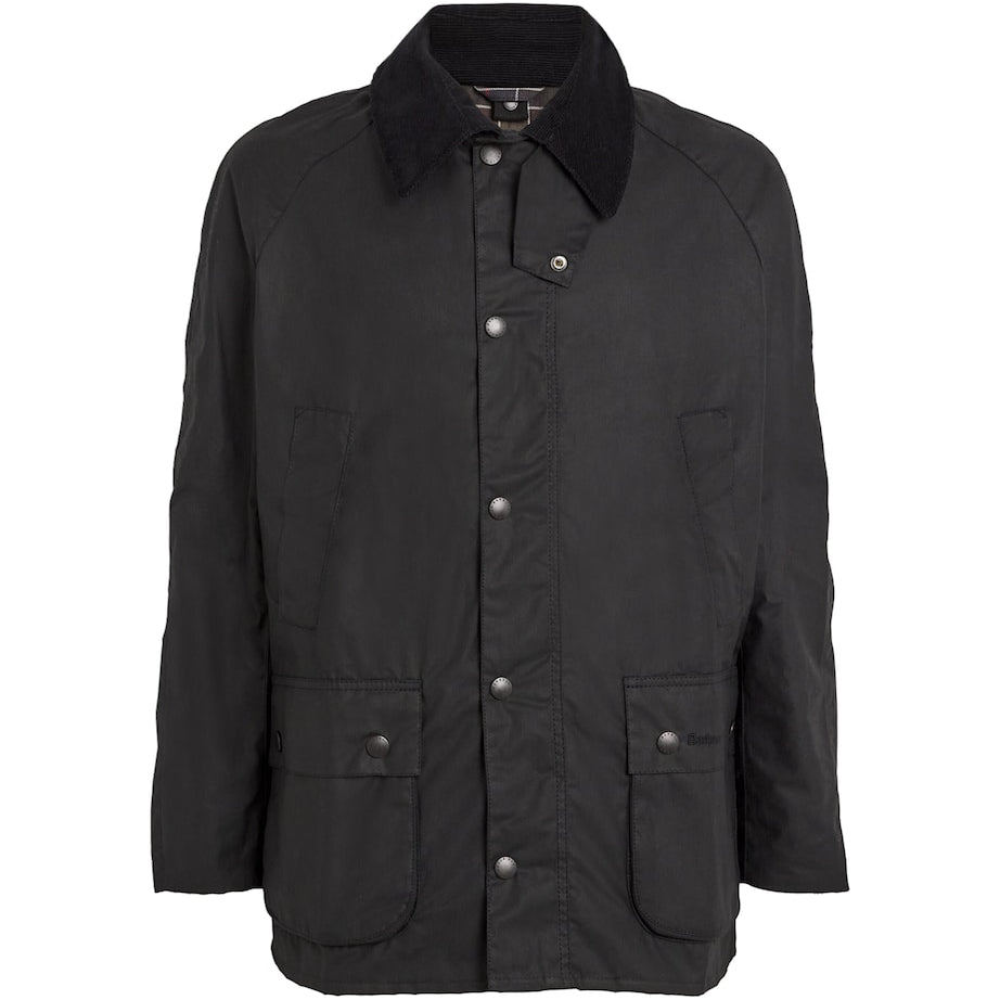 Barbour Black Waxed Ashby Jacket
