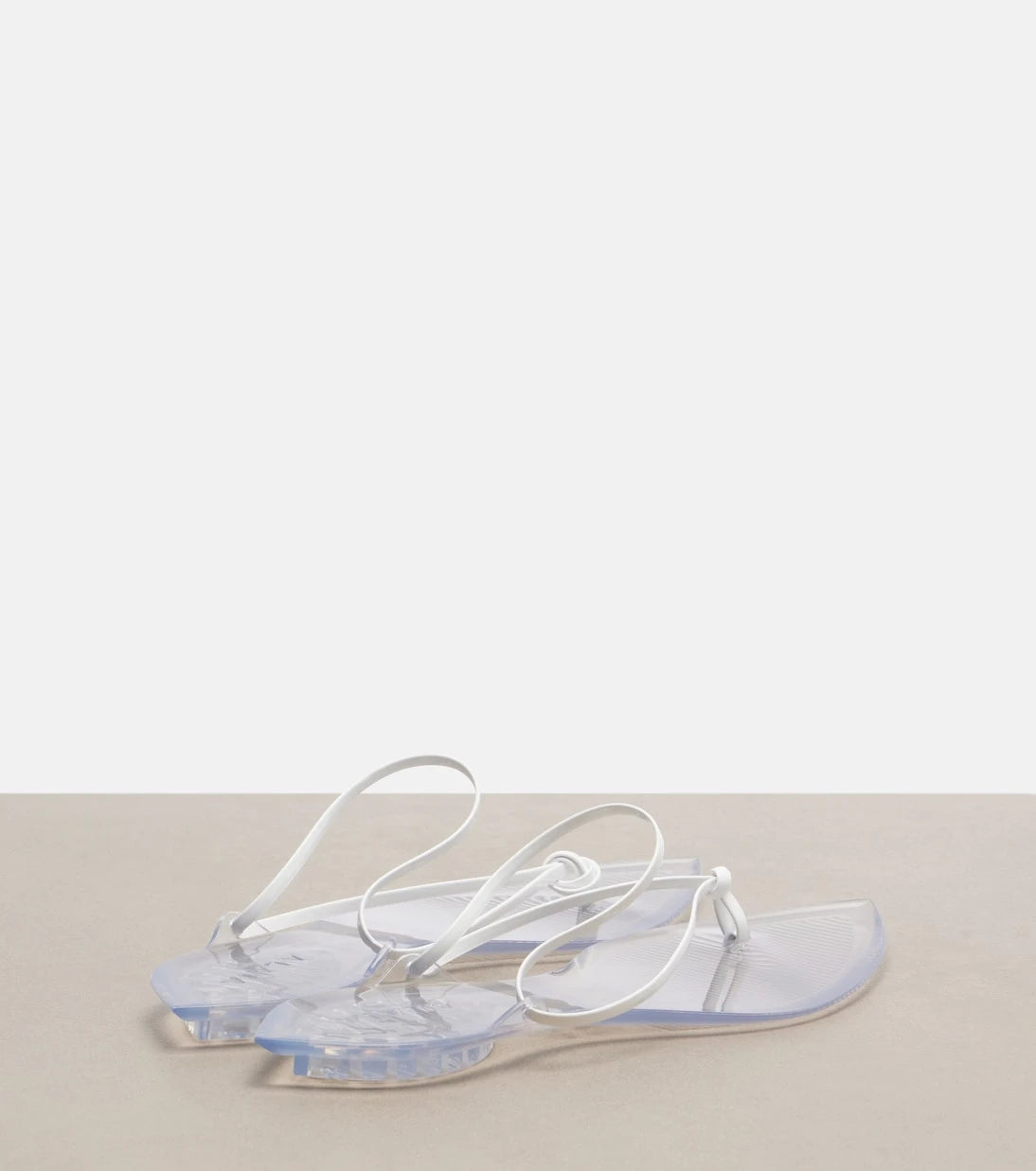 Alaïa - Invisible leather thong sandals