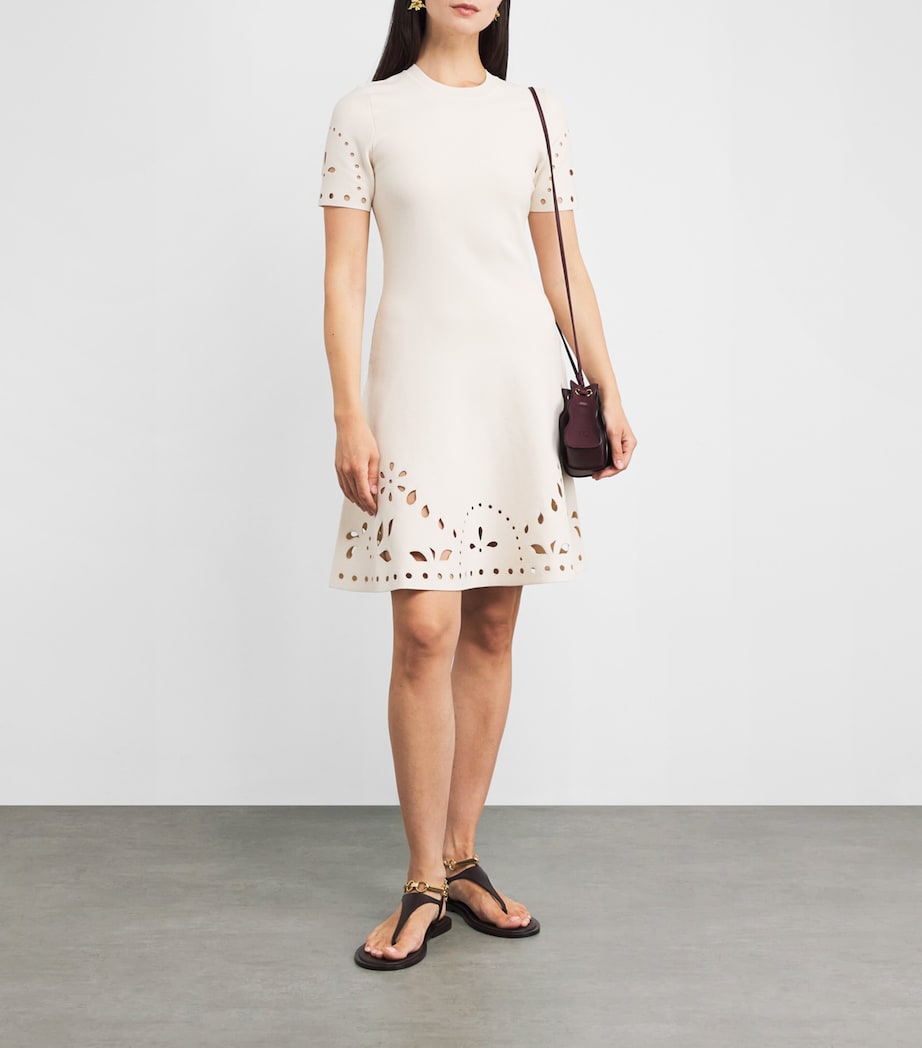 Ulla Johnson Orange Rib-Knit Fania Mini Dress