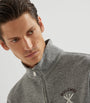 Cashmere-Blend Quarter-Zip Sweatshirt