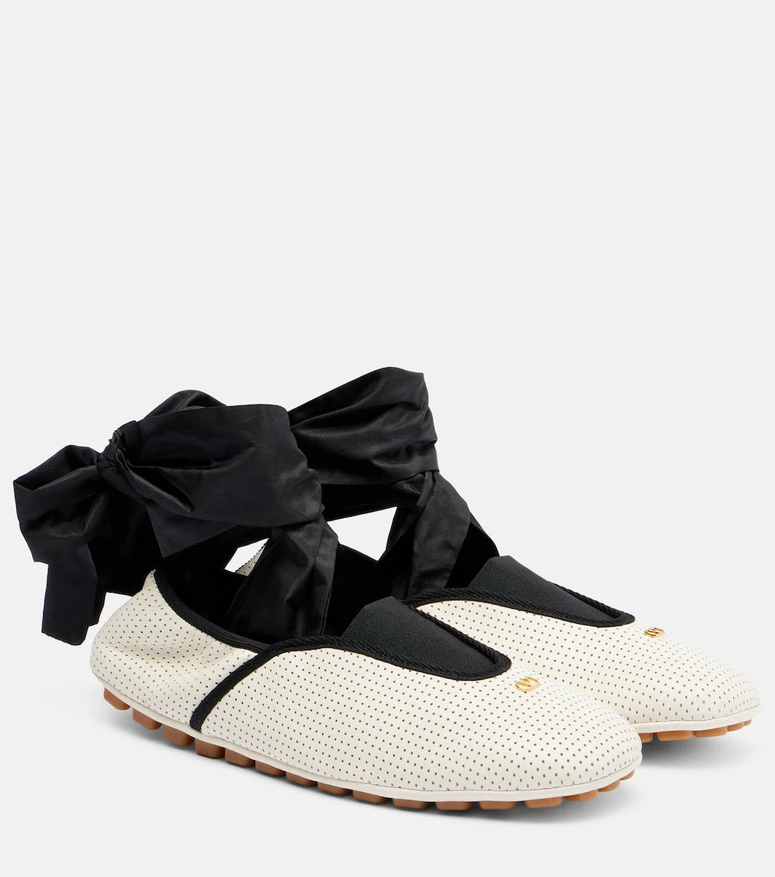 Valentino Garavani - Rythmika perforated leather ballet flats