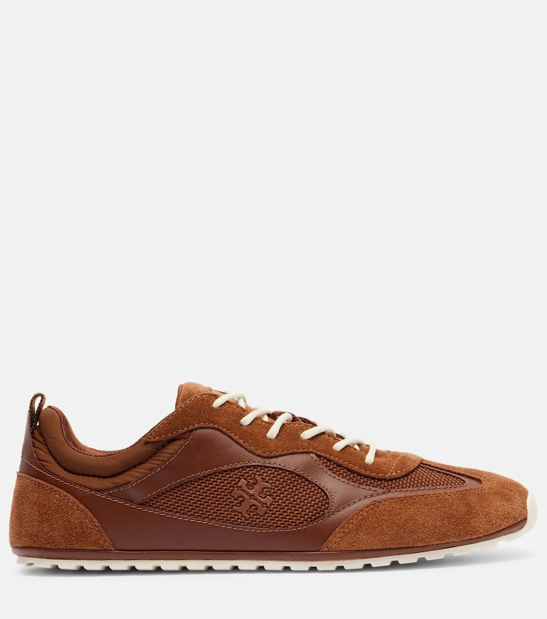 Tory Burch - Tory Travel suede-trimmed sneakers