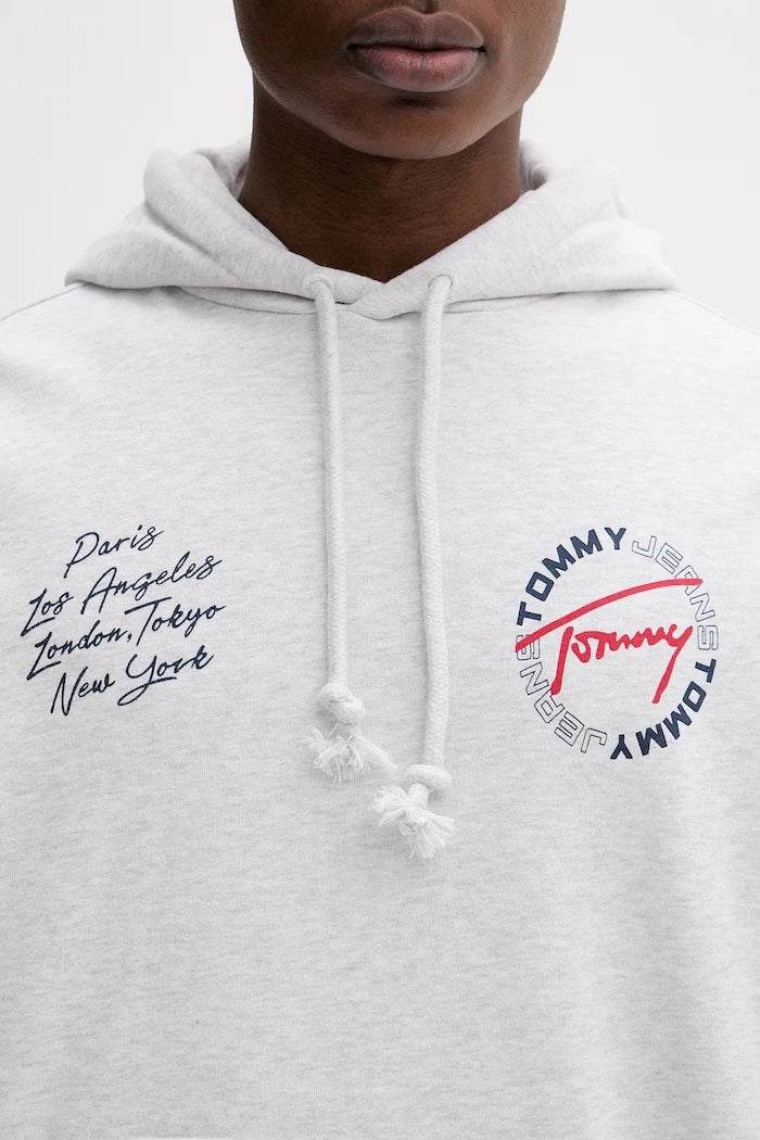 Tommy Jeans суичър с качулка мъжки от памук