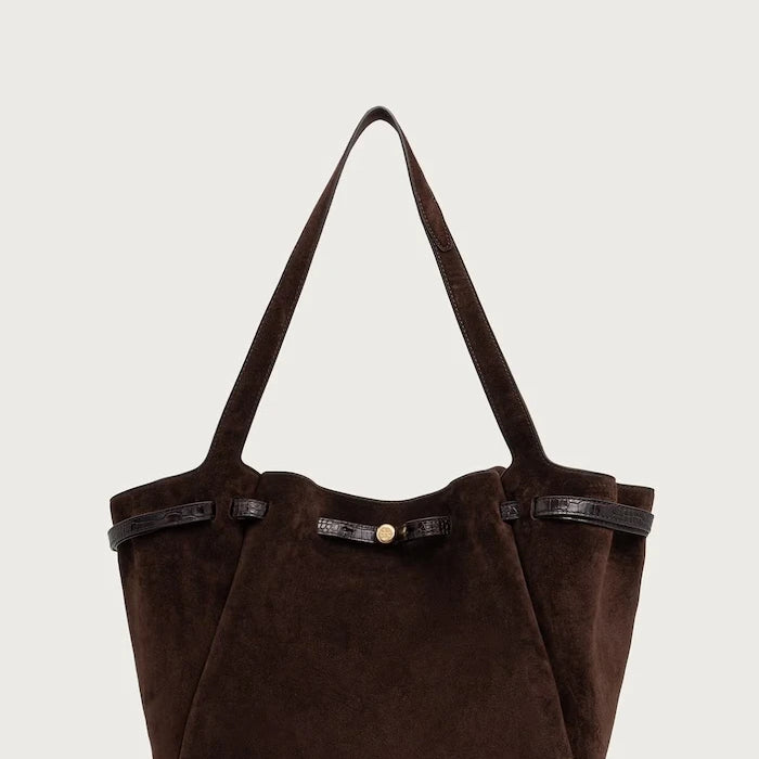 Tory Burch kadın süet tote çanta Romy