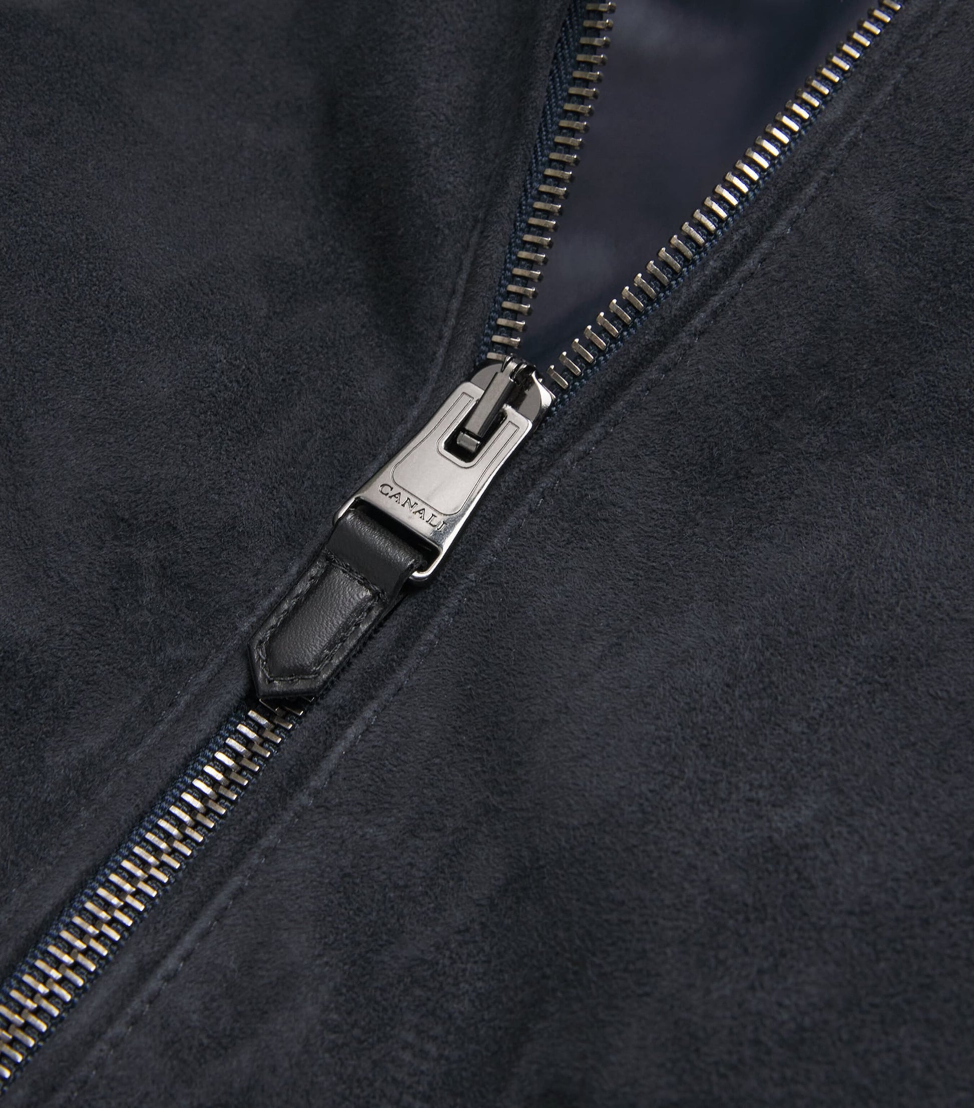 Canali Multi Suede-Wool Hooded Jacket