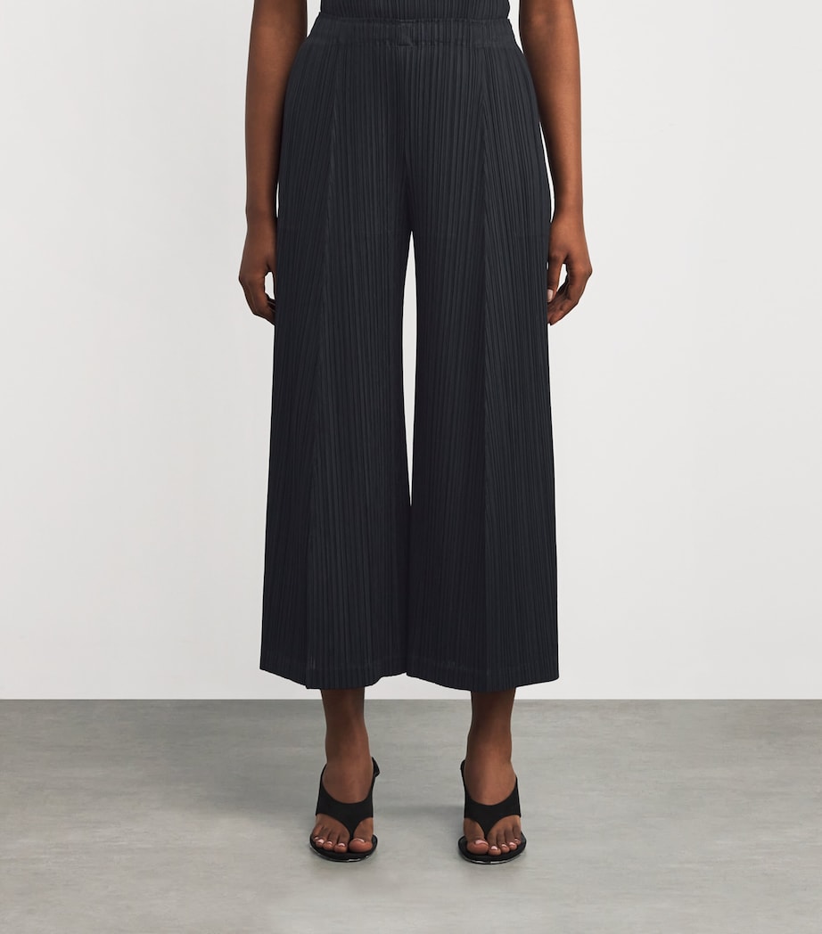 Pleats Please Issey Miyake Black Thicker Bottoms 1 Trousers
