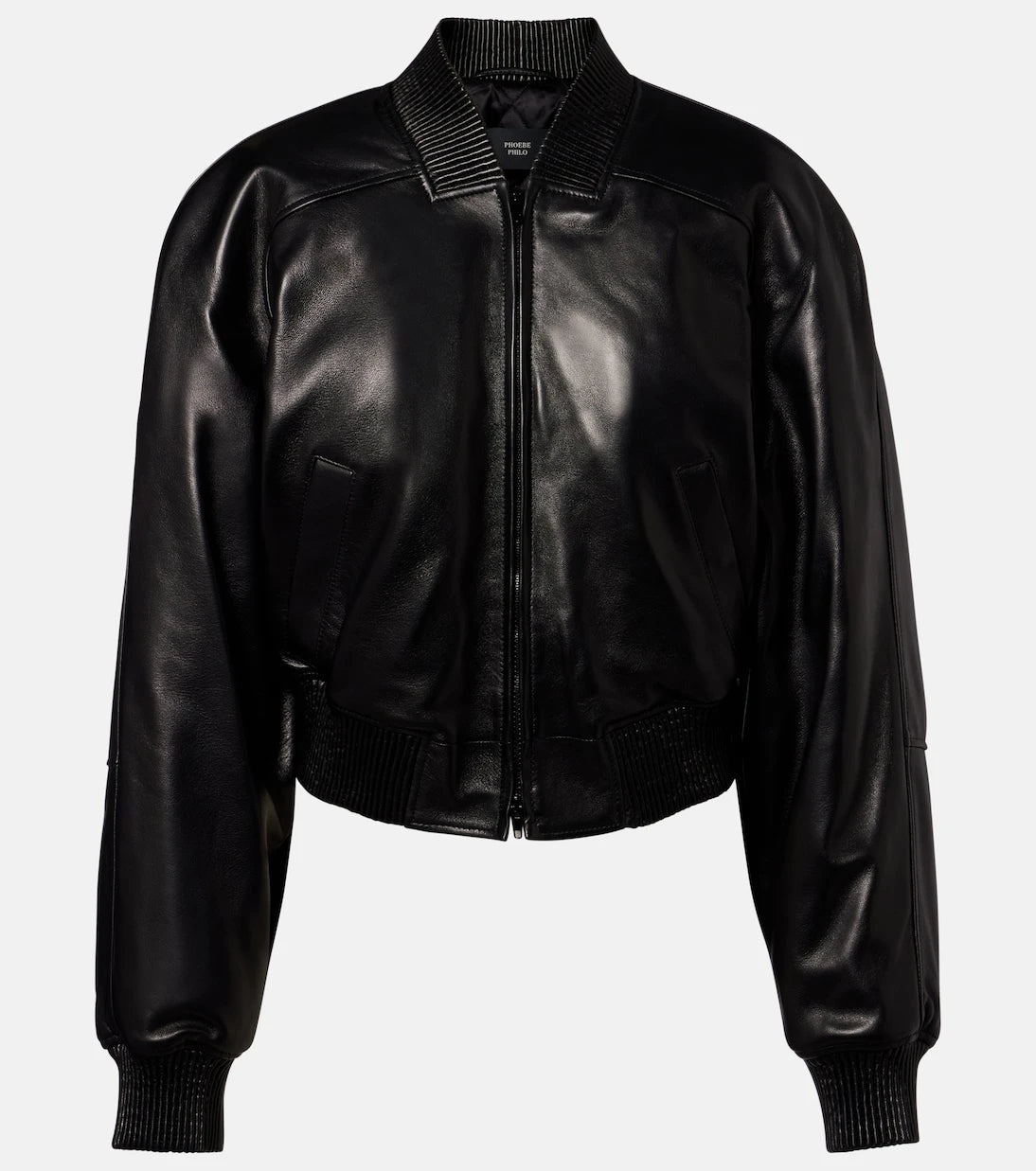 Phoebe Philo - Leather bomber jacket