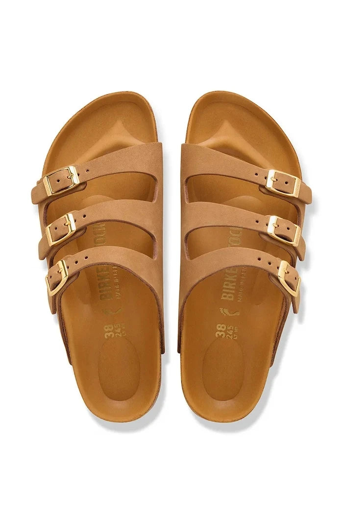 Birkenstock Düz Taban Kadın Nubuk Florida Terlik
