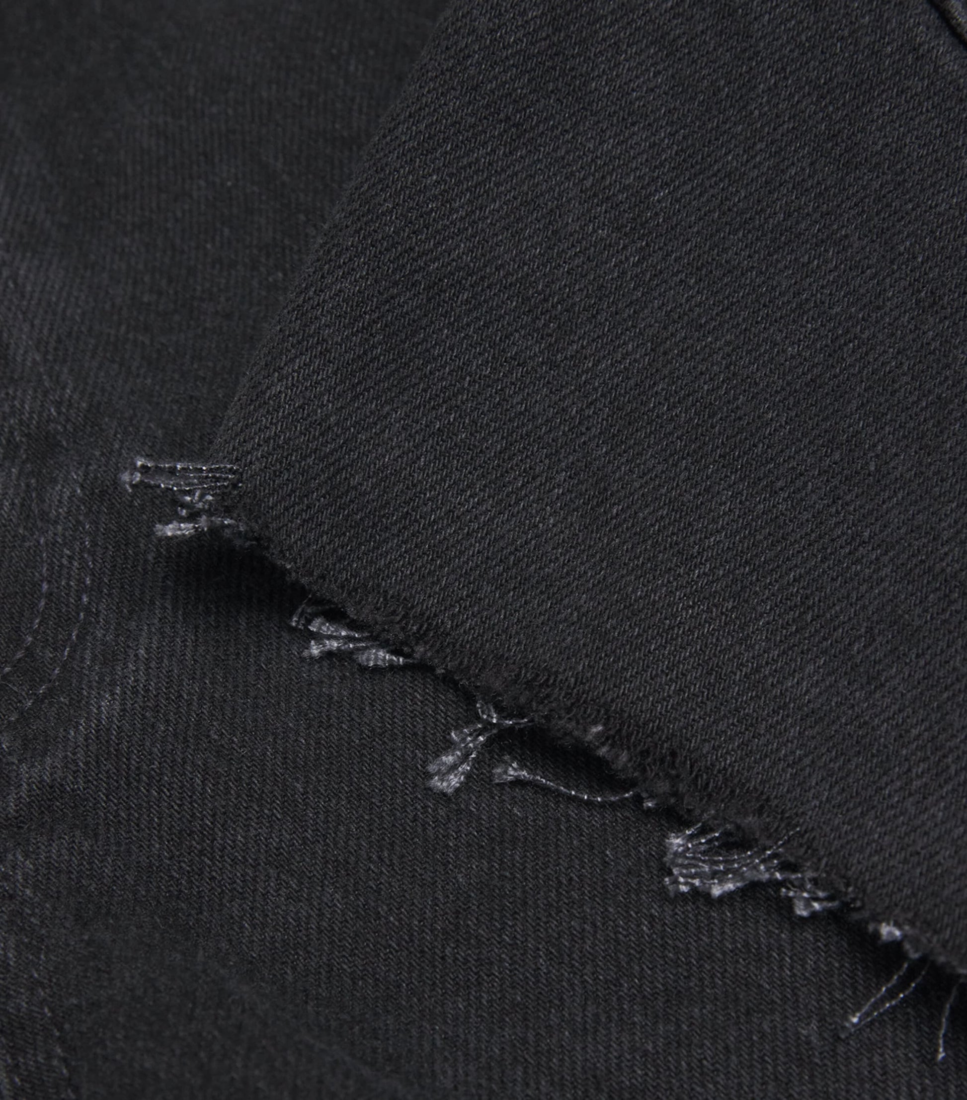 PAIGE Black Raw-Hem Archie Denim Shorts