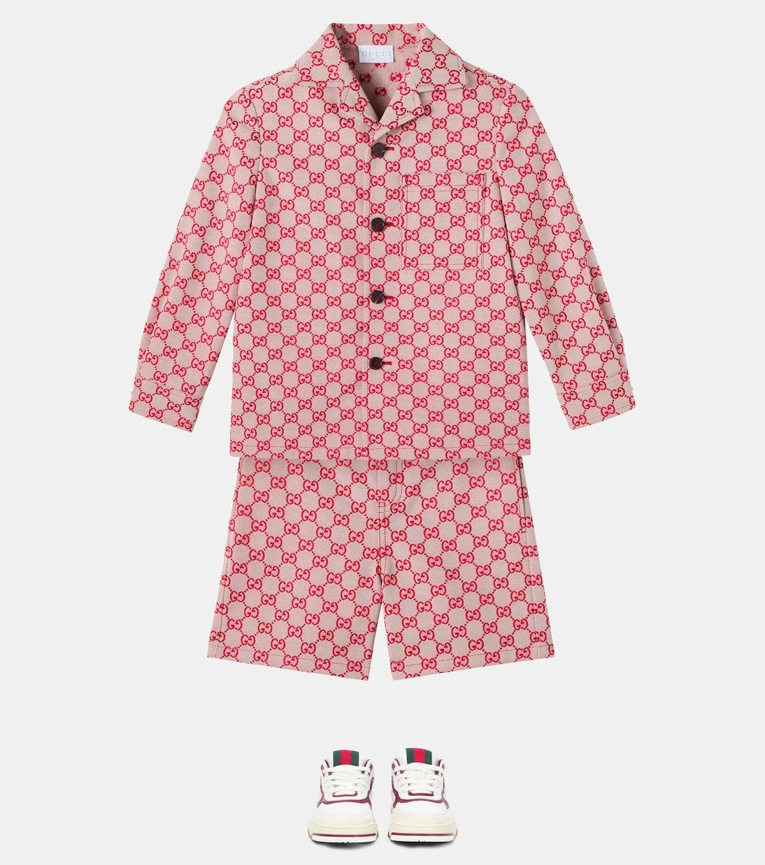 Gucci Kids - جاكيت من قماش GG بخلطة القطن