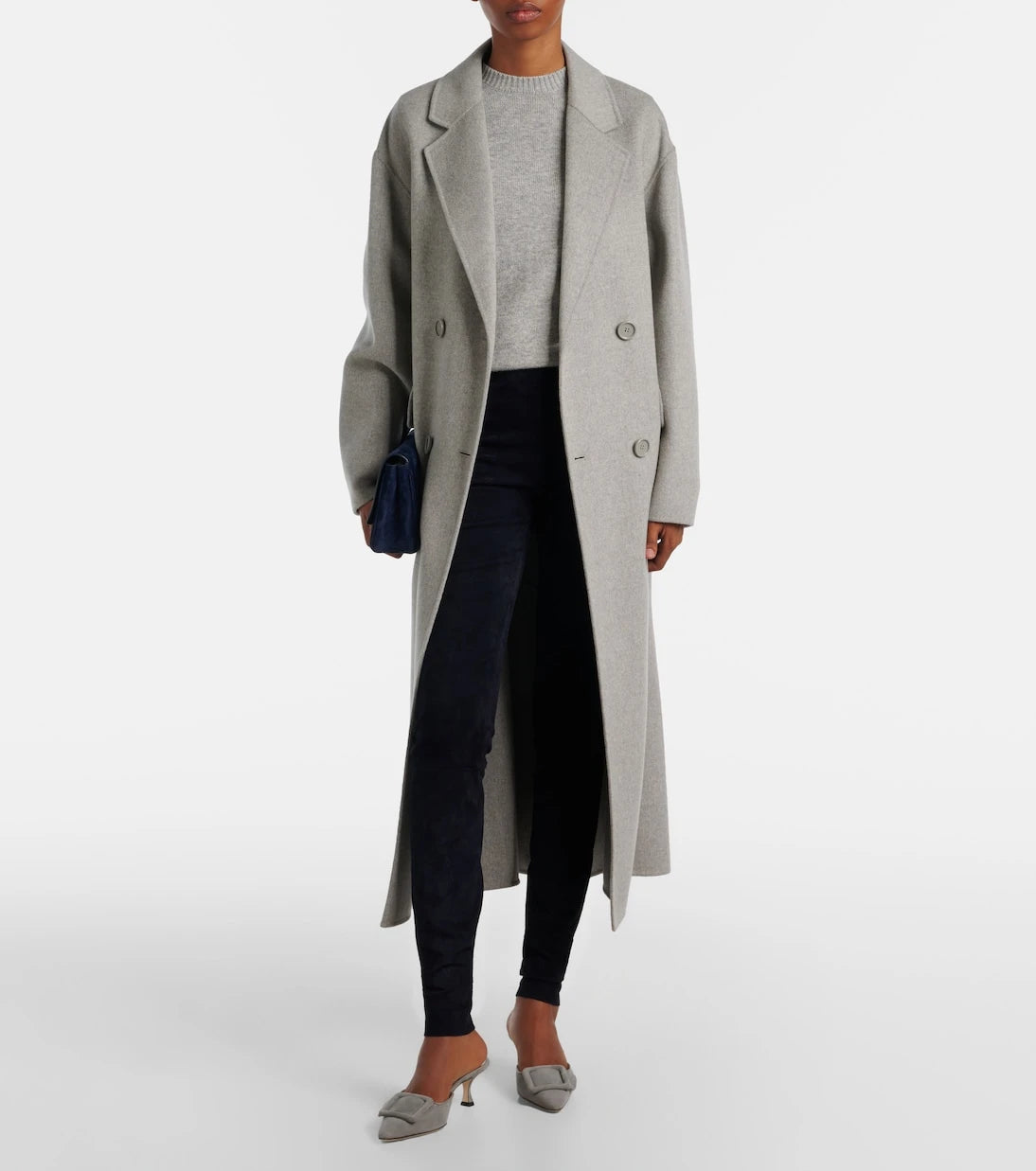 Stouls - Carolyn mid-rise suede leggings