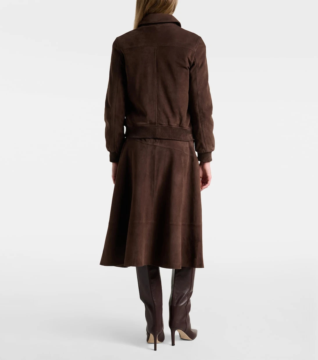 Yves Salomon - Suede midi skirt