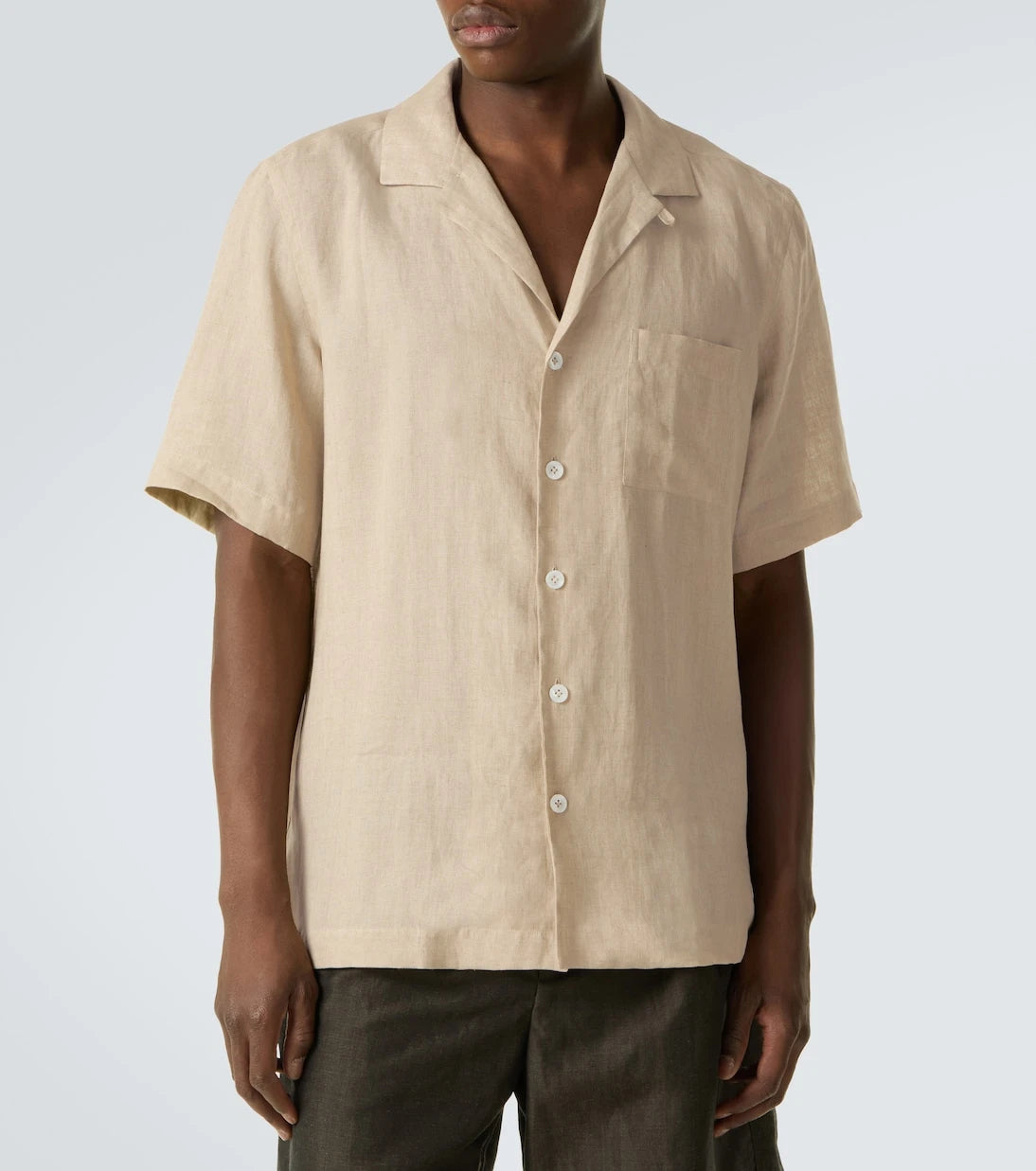 Lardini - Linen bowling shirt