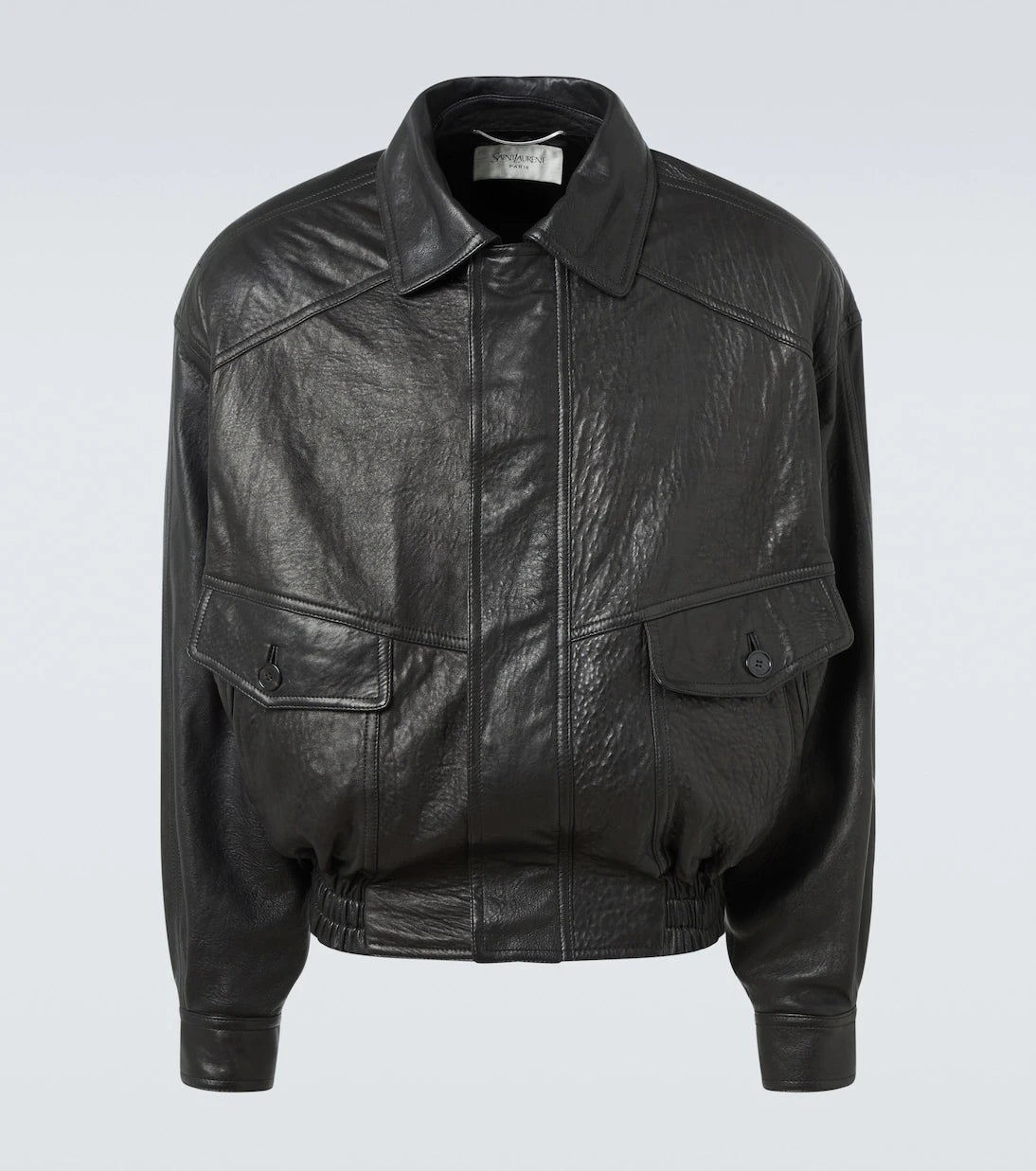 Saint Laurent - Leather bomber jacket
