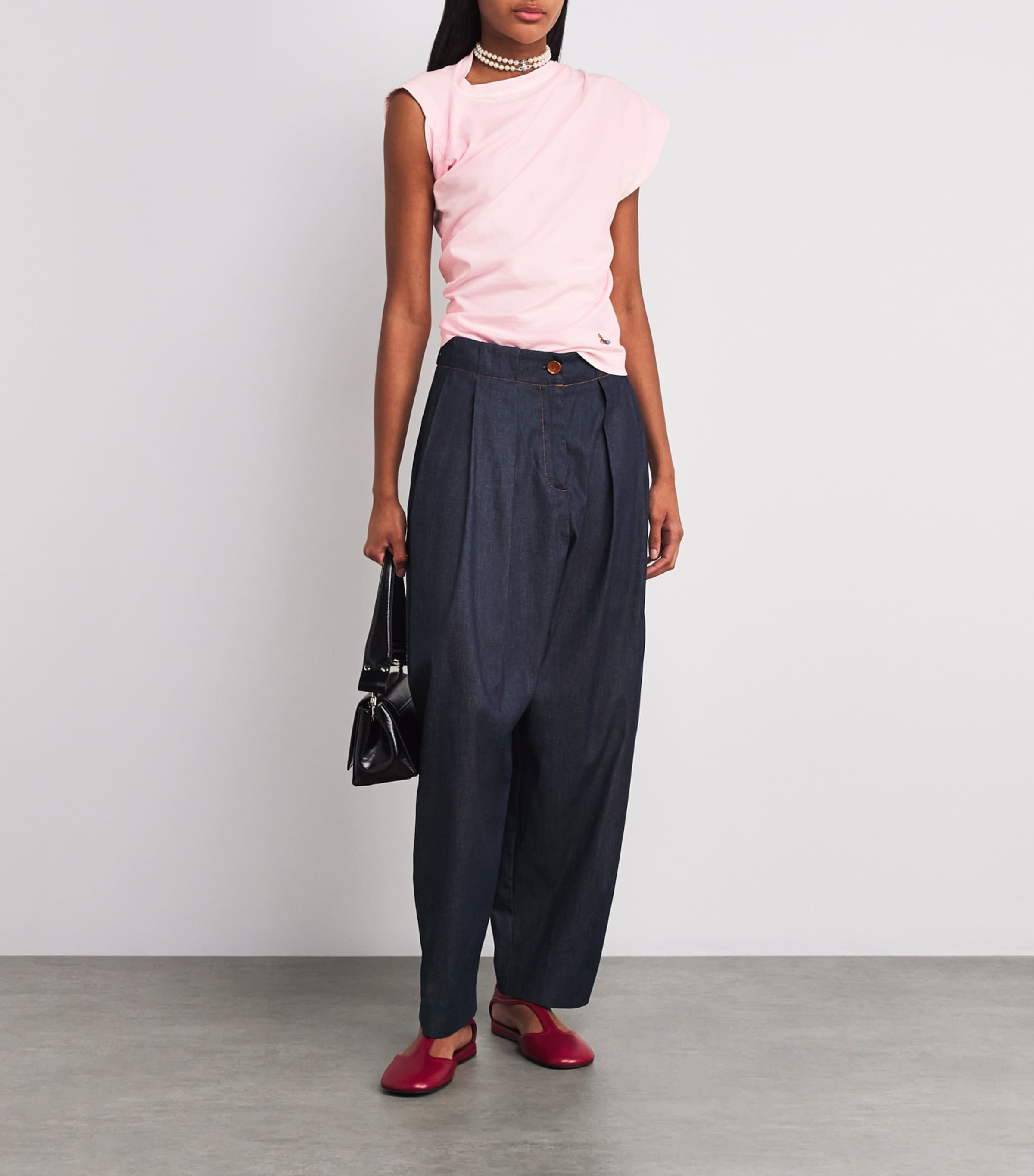 Cotton Asymmetric Orb Hebo Top