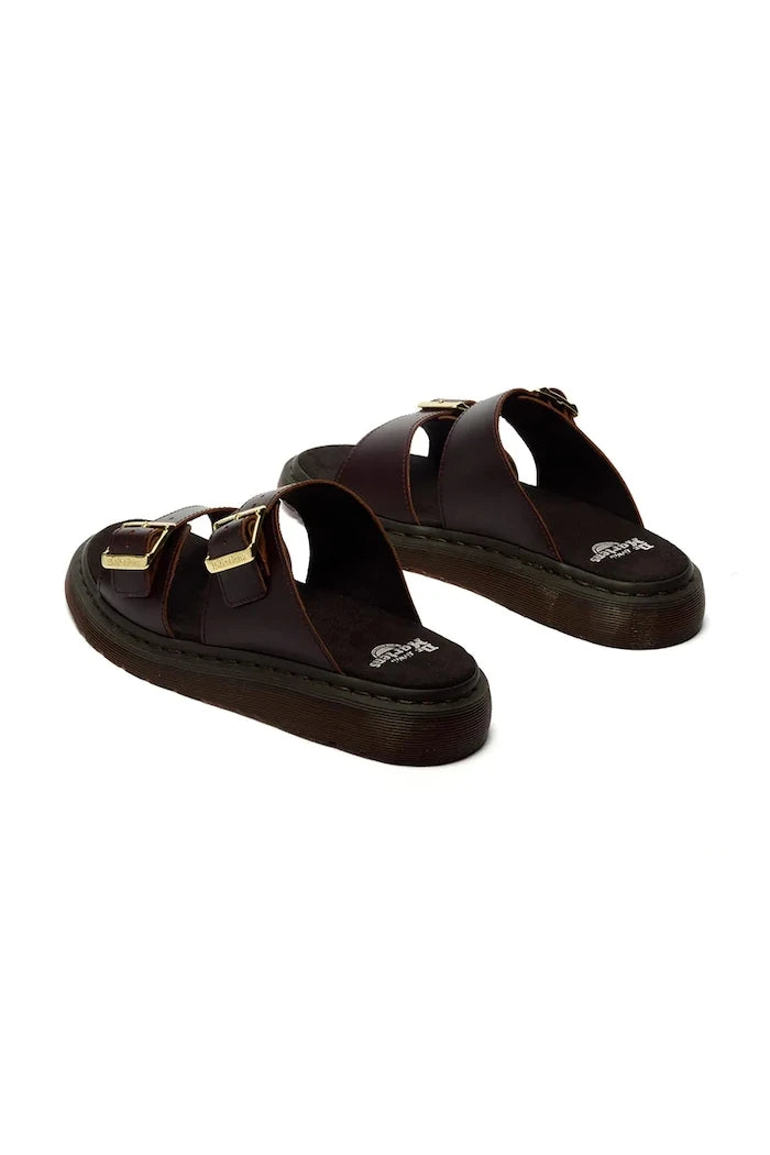 Dr. Martens чехли дамски от кожа Josef