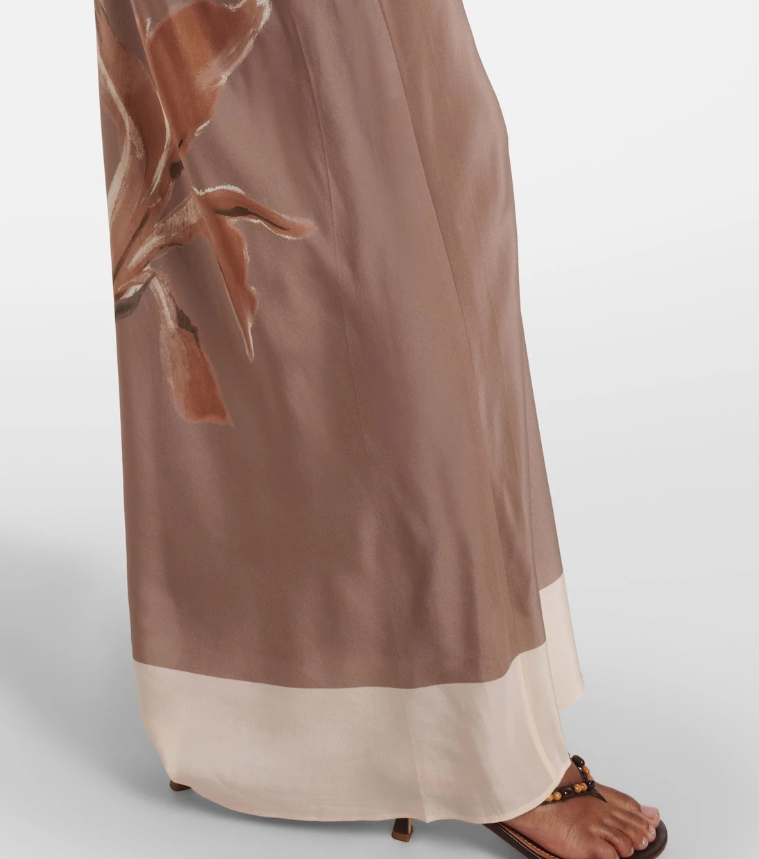 SIR - Azaliea floral silk maxi skirt