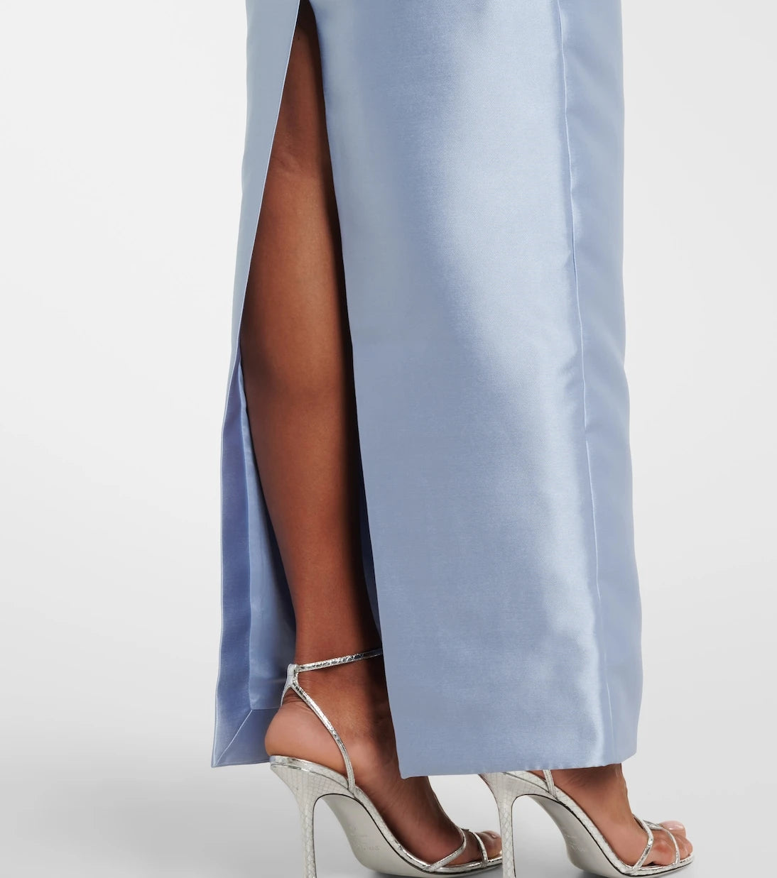 Solace London - Ingrid draped satin gown