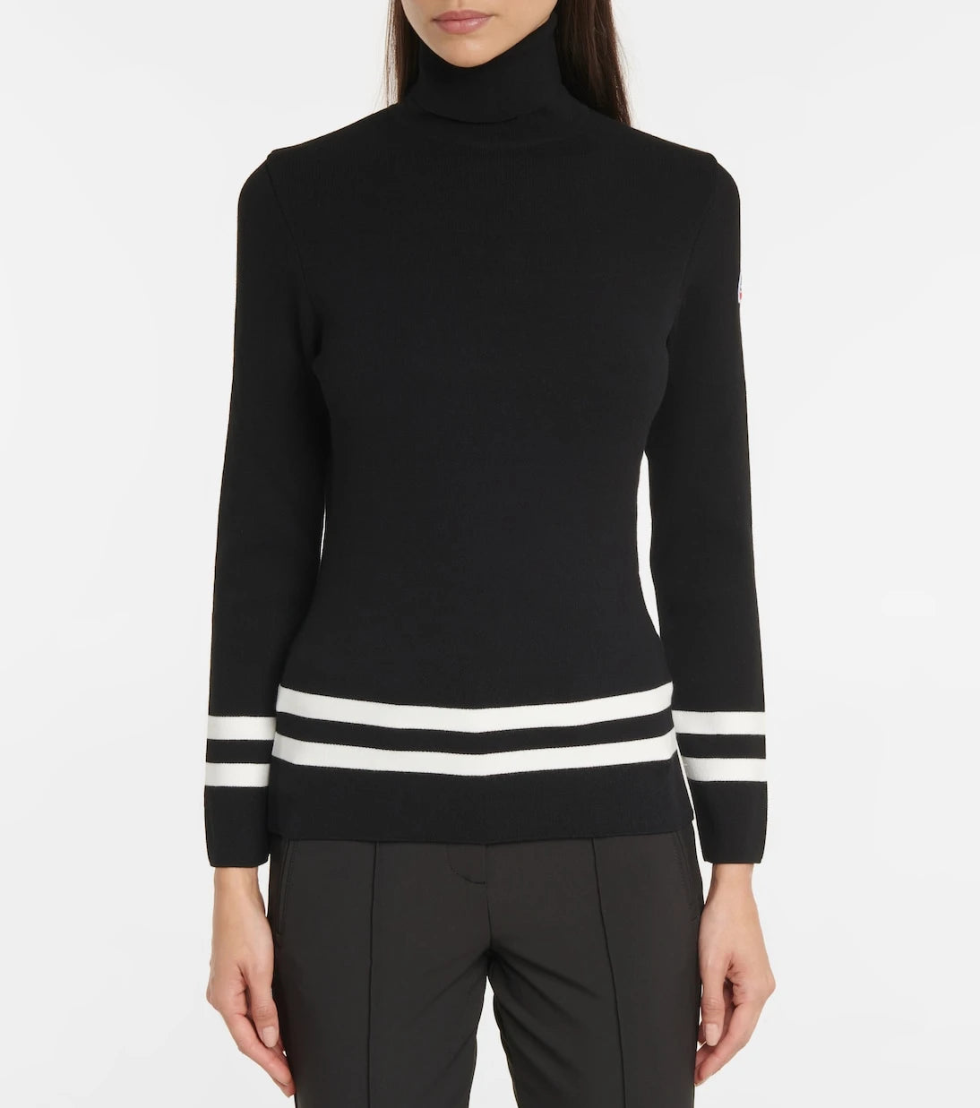 Fusalp - Striped turtleneck knit sweater