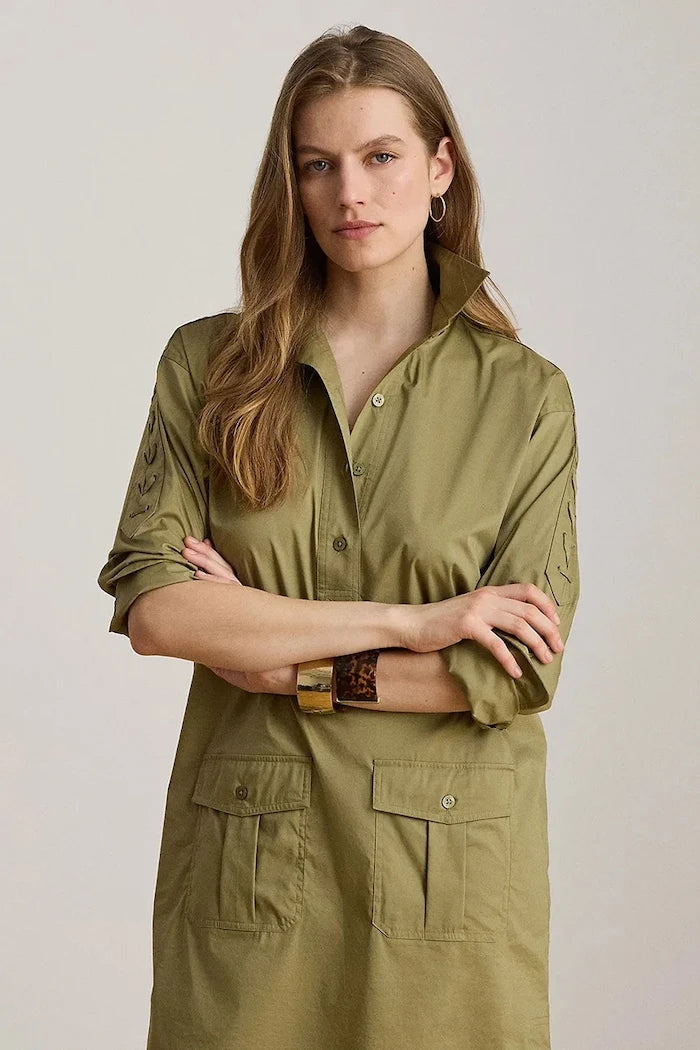 Lauren Ralph Lauren рокля с памучна