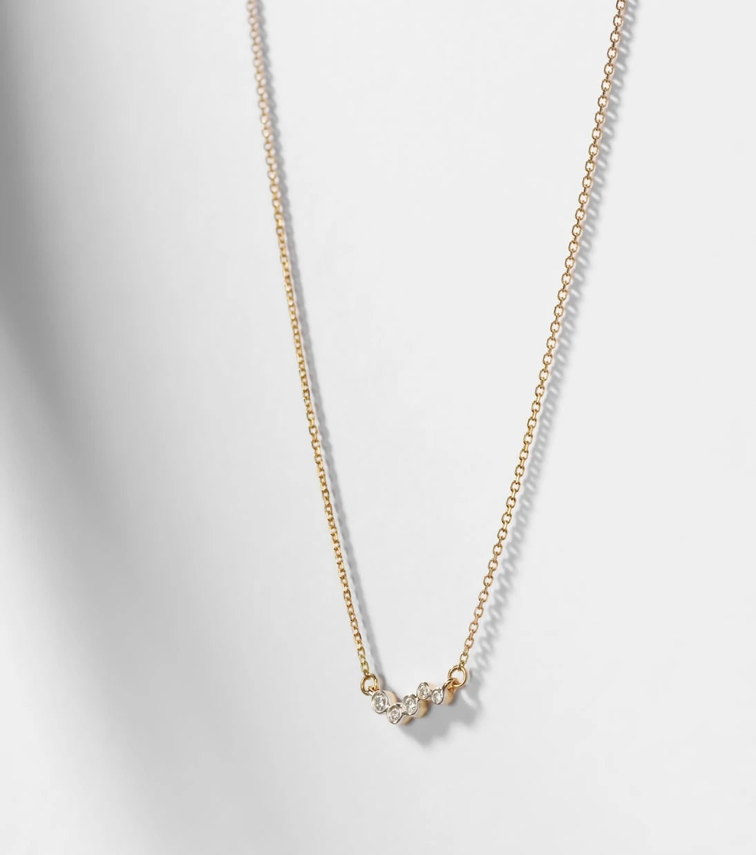 Mateo - 14kt gold necklace with diamonds
