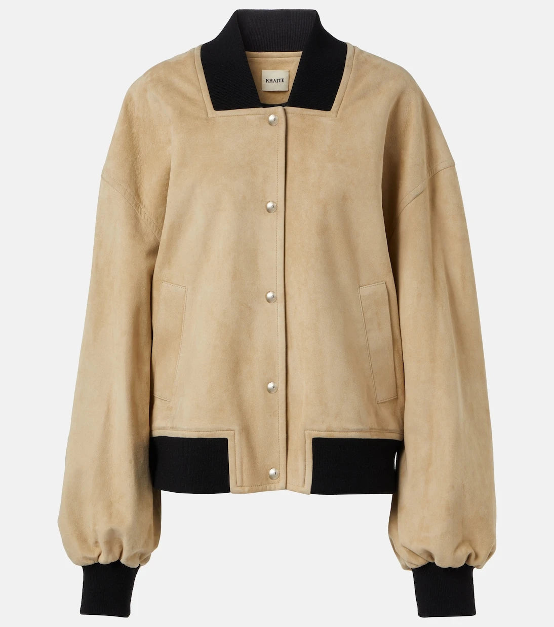Khaite - Spence suede bomber jacket