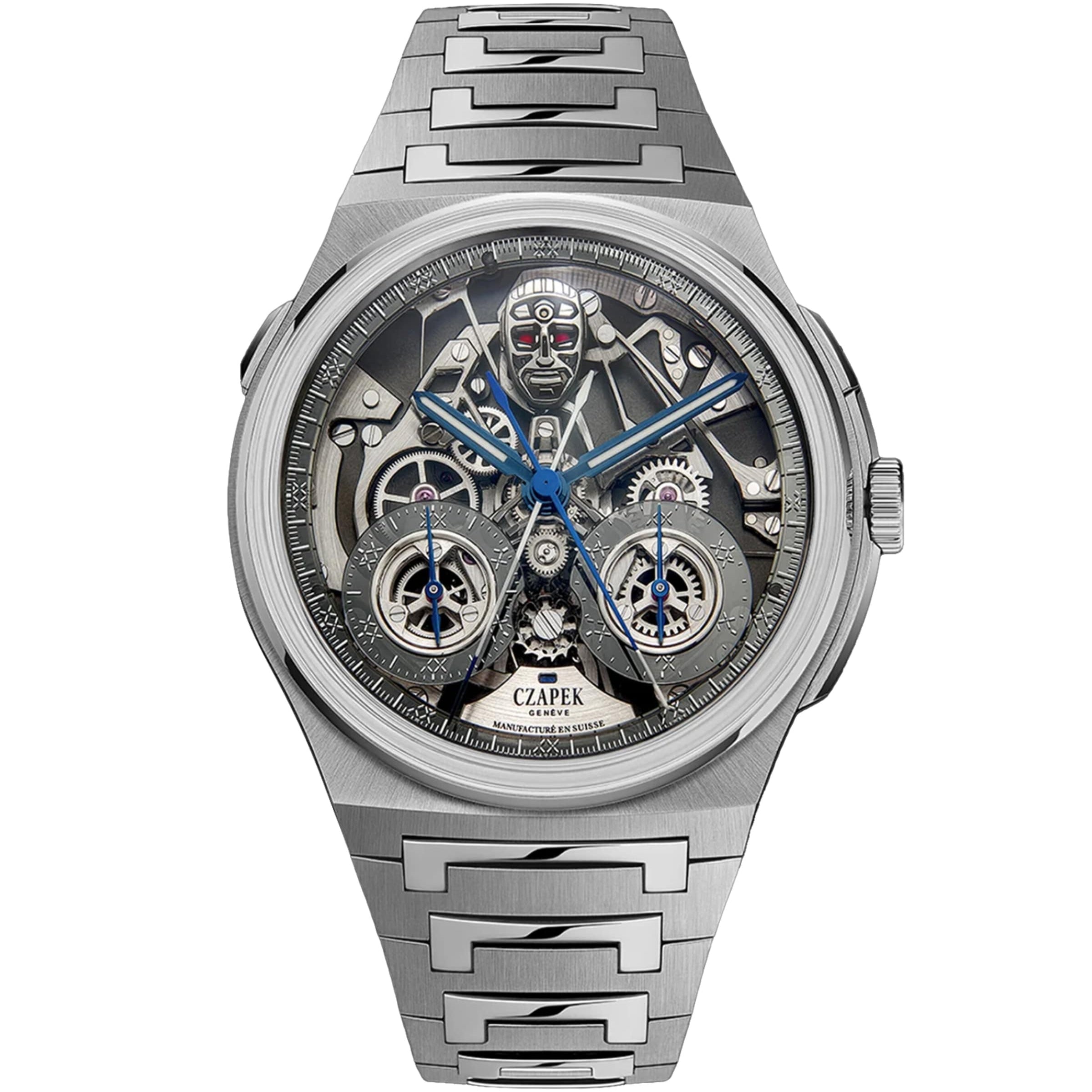 Czapek Stainless Steel Antarctique Rattrapante R.U.R Watch 42.5mm