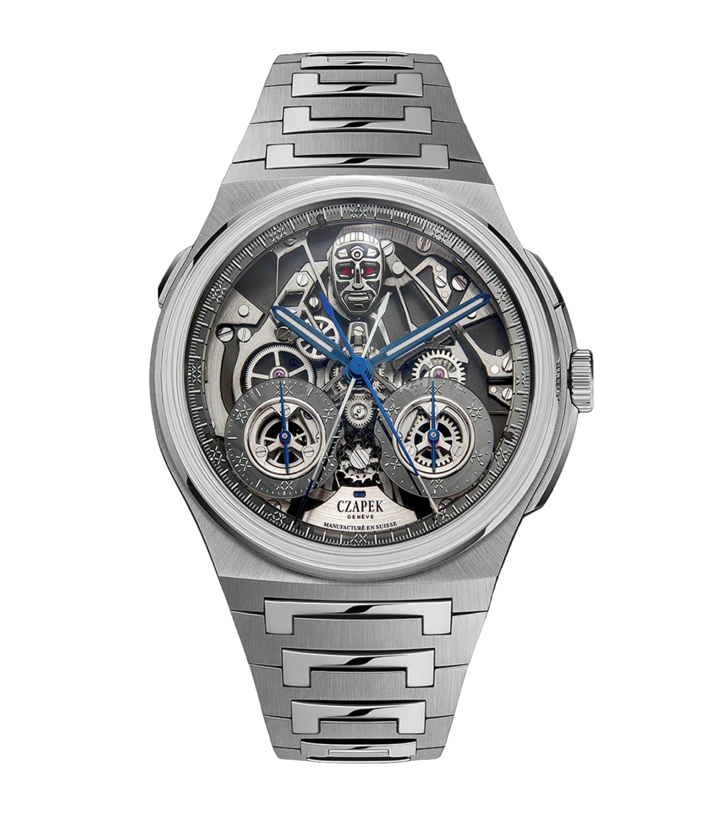 Czapek Stainless Steel Antarctique Rattrapante R.U.R Watch 42.5mm