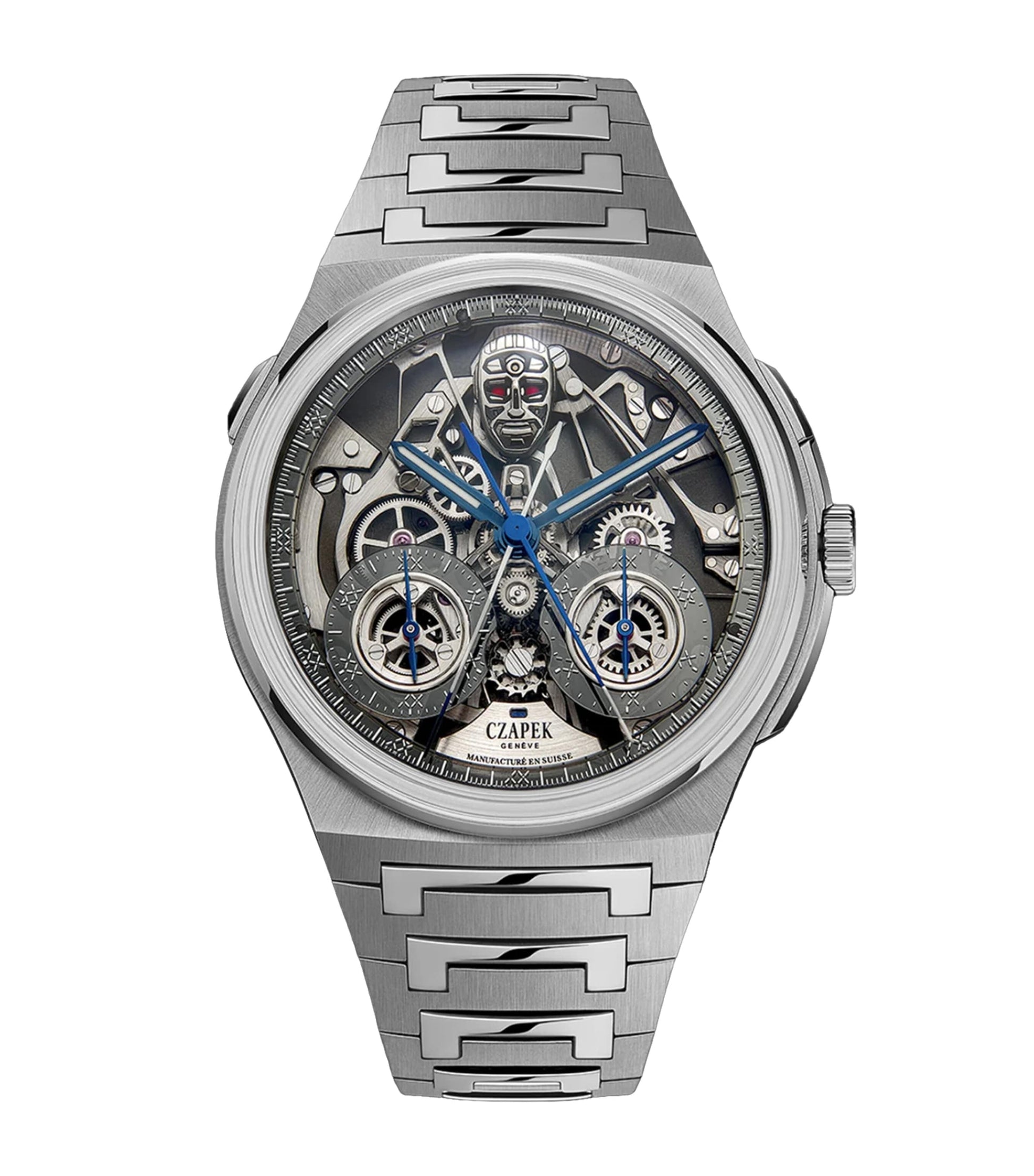 Czapek Stainless Steel Antarctique Rattrapante R.U.R Watch 42.5mm