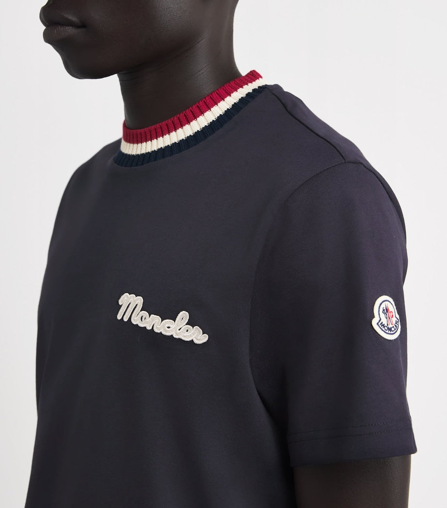 Cotton Logo Embroidered T-Shirt