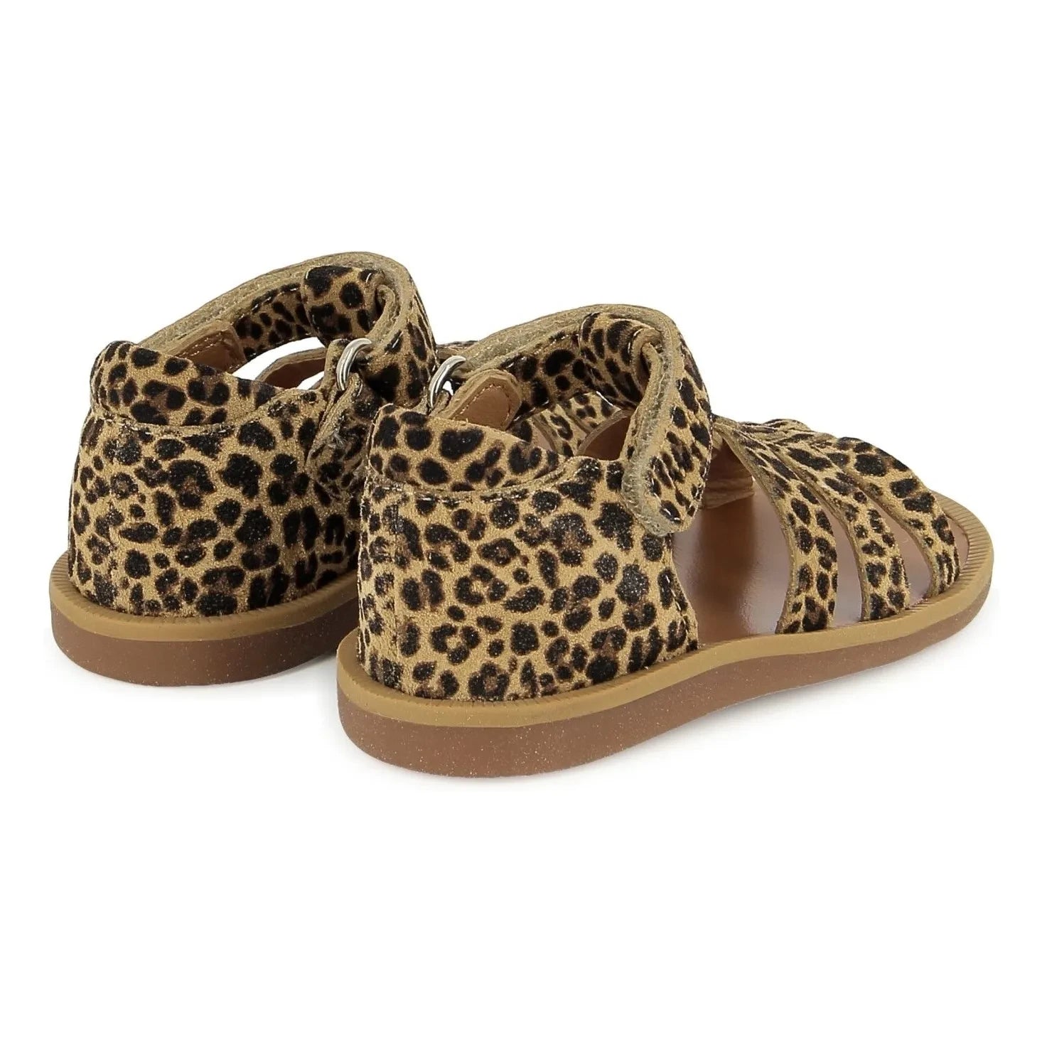 Pom d'Api - Poppy Strap Leopard sandals | Brown
