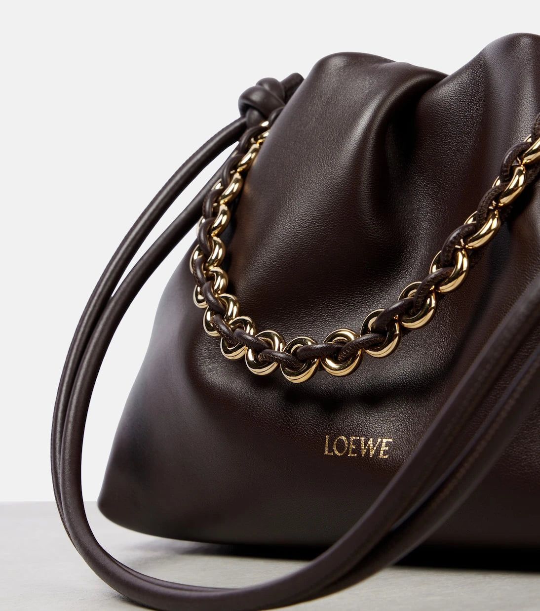 Loewe - Flamenco Small leather tote bag