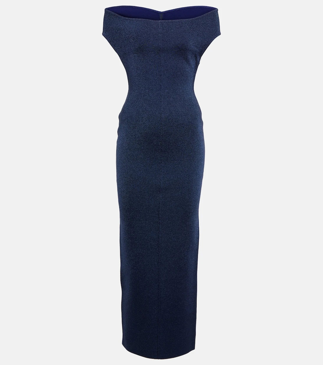 Alaïa - Off-shoulder wool-blend Lurex® gown