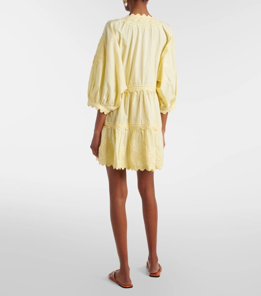 Juliet Dunn - Embroidered cotton minidress