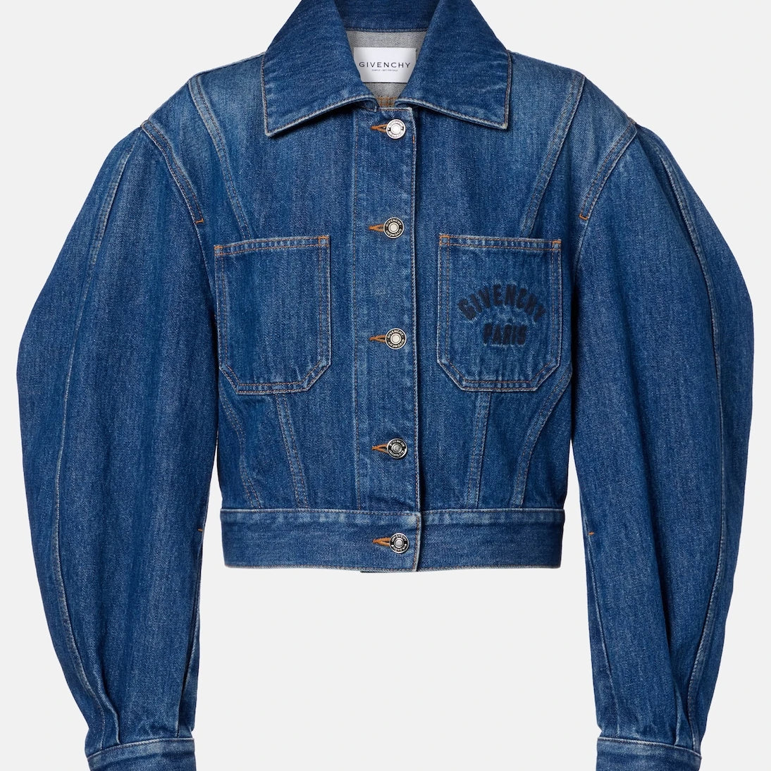 Givenchy - Cocoon cropped denim jacket