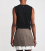 Sandro Paris Black Wool-Cashmere Sweater Vest