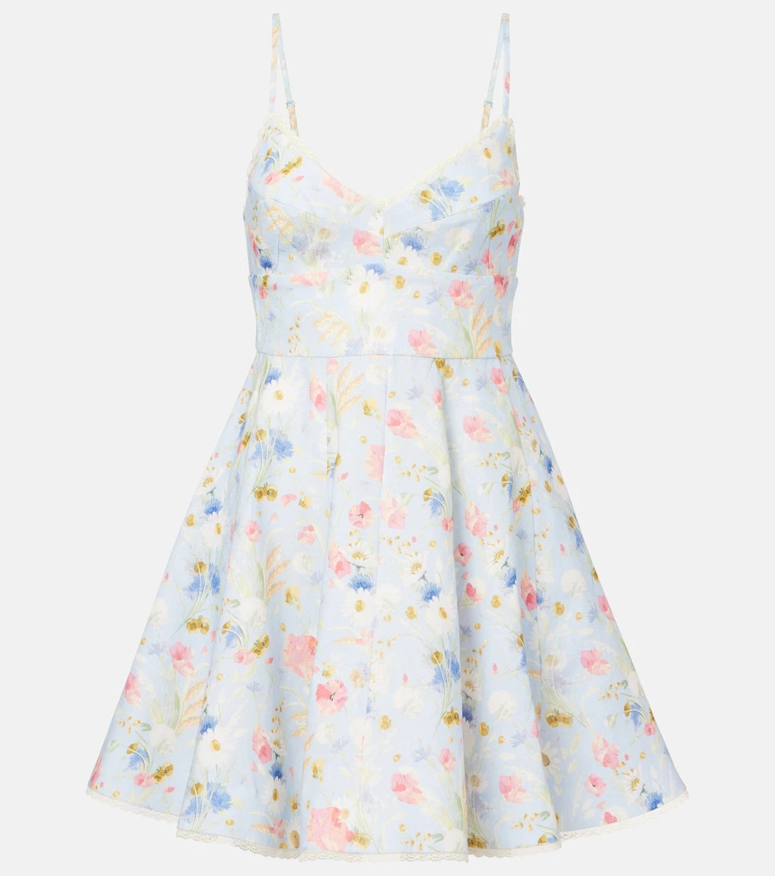Zimmermann - Lucky floral linen minidress