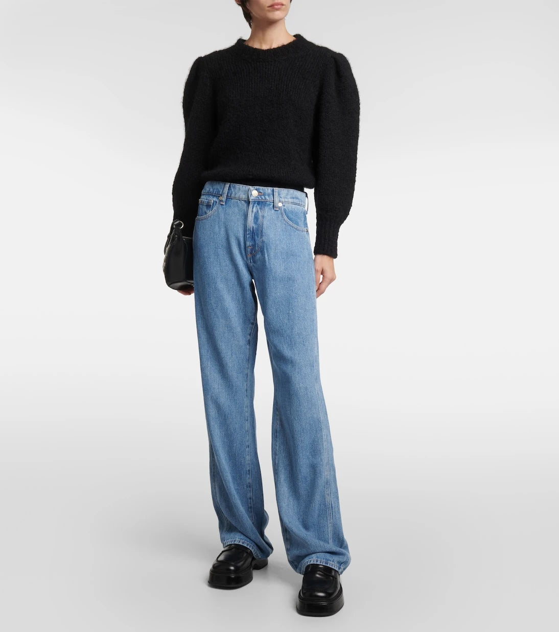 7 For All Mankind - Tess high-rise straight jeans