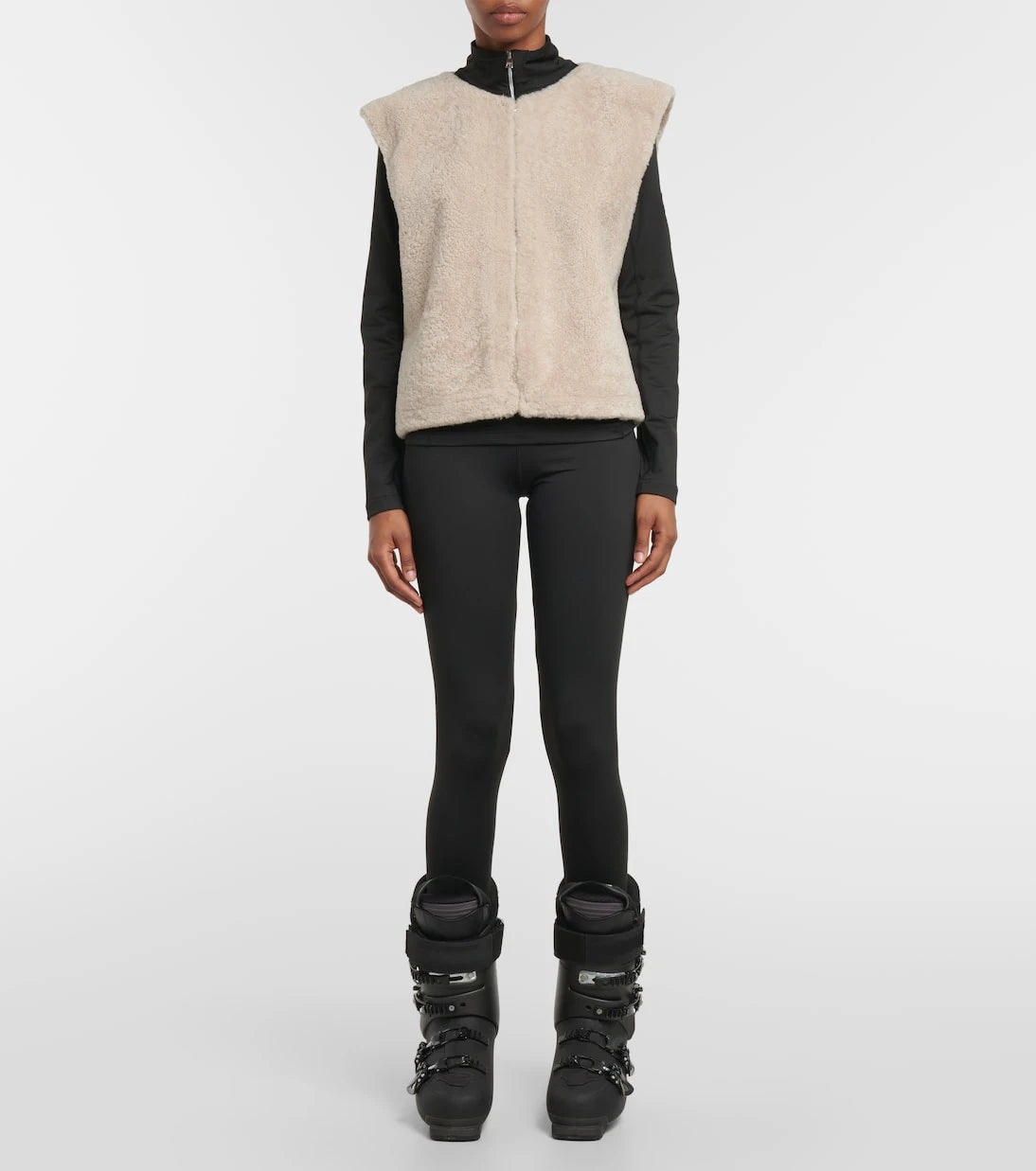 Jet Set - Sleeveless shearling vest