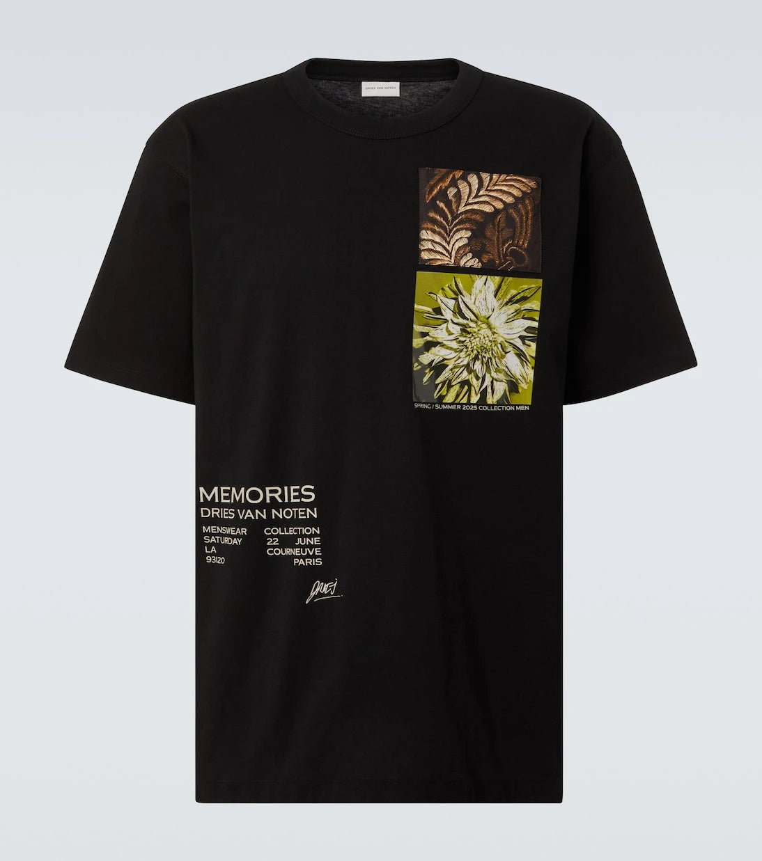 Dries Van Noten - Baskılı pamuk jarse Tişört