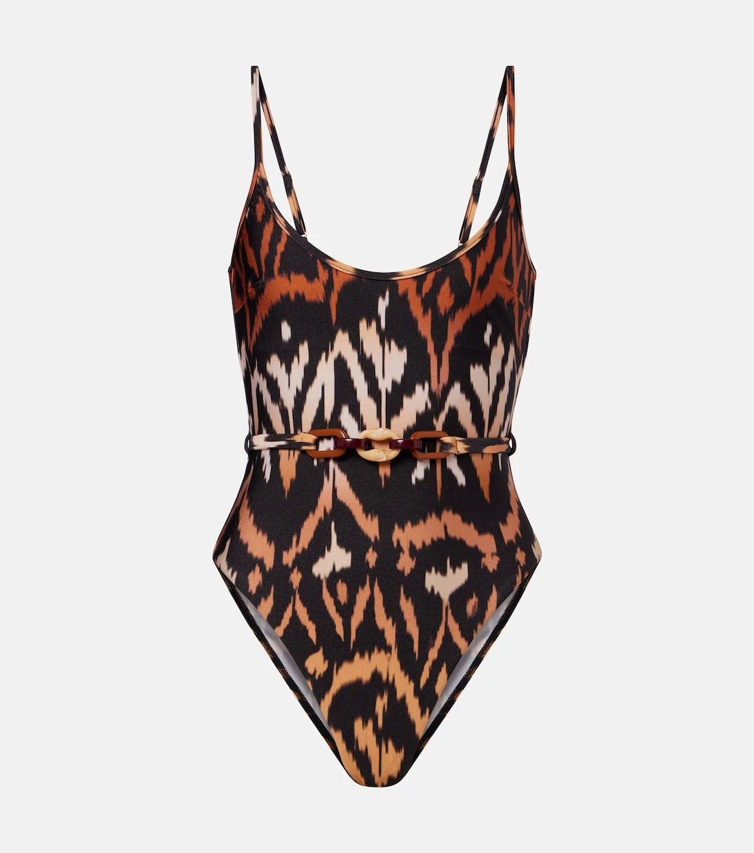 Zimmermann - Aster Scoop printed swimsuit