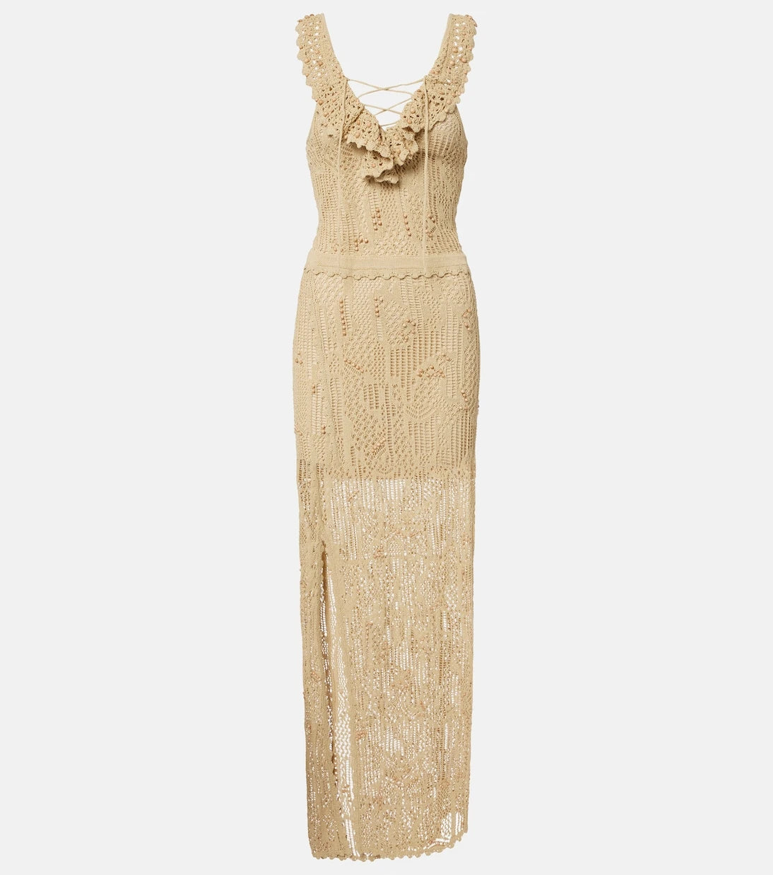 Isabel Marant - Ornella beaded crochet maxi dress