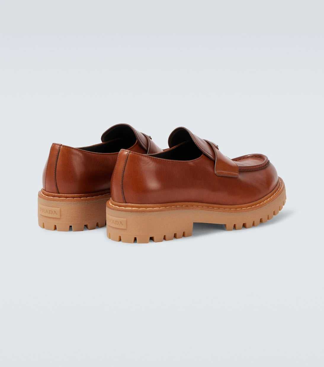 Prada - Leather loafers