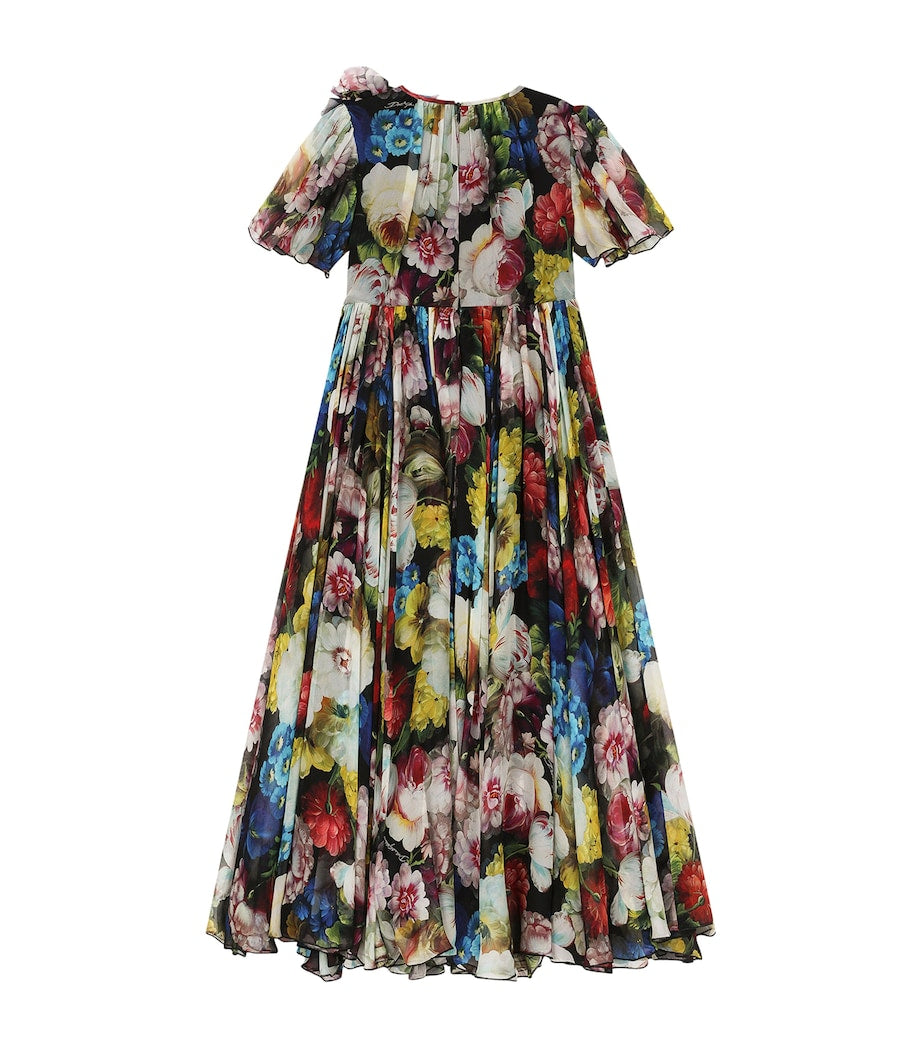 Dolce & Gabbana Kids Multi Floral Print Dress (8-14 Years)