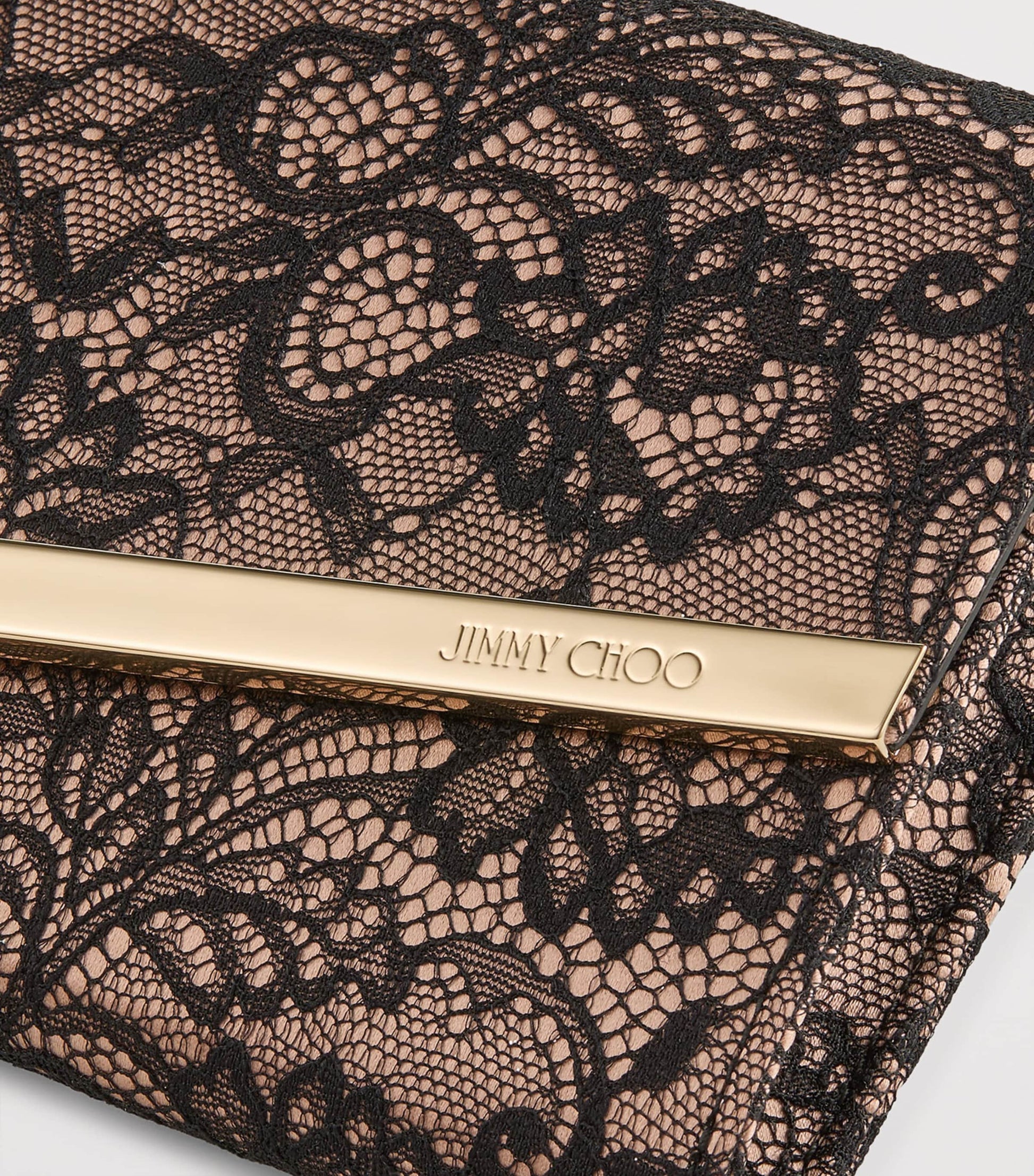 Lace Emmie Clutch Bag BLACK/BALLET PINK/LI