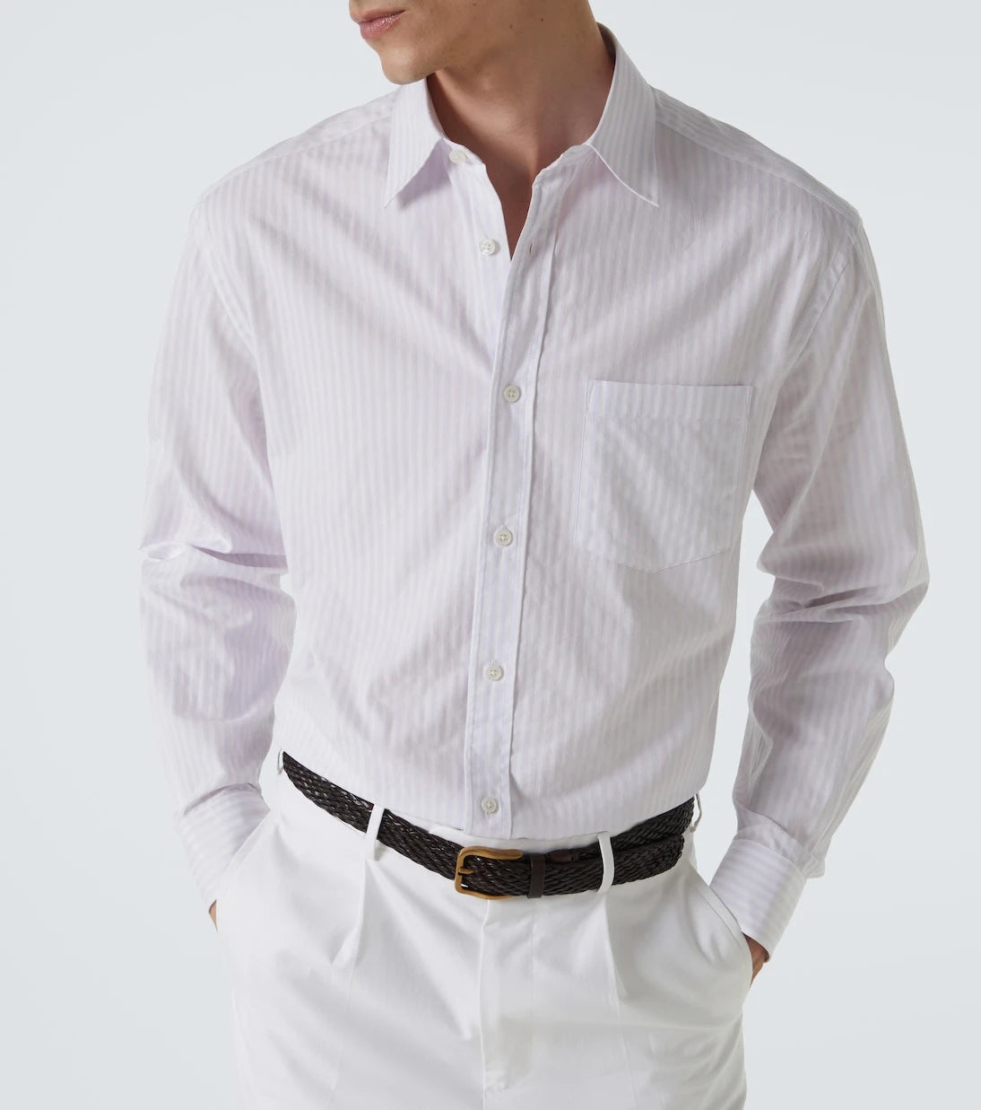 Dunhill - Striped cotton Oxford shirt