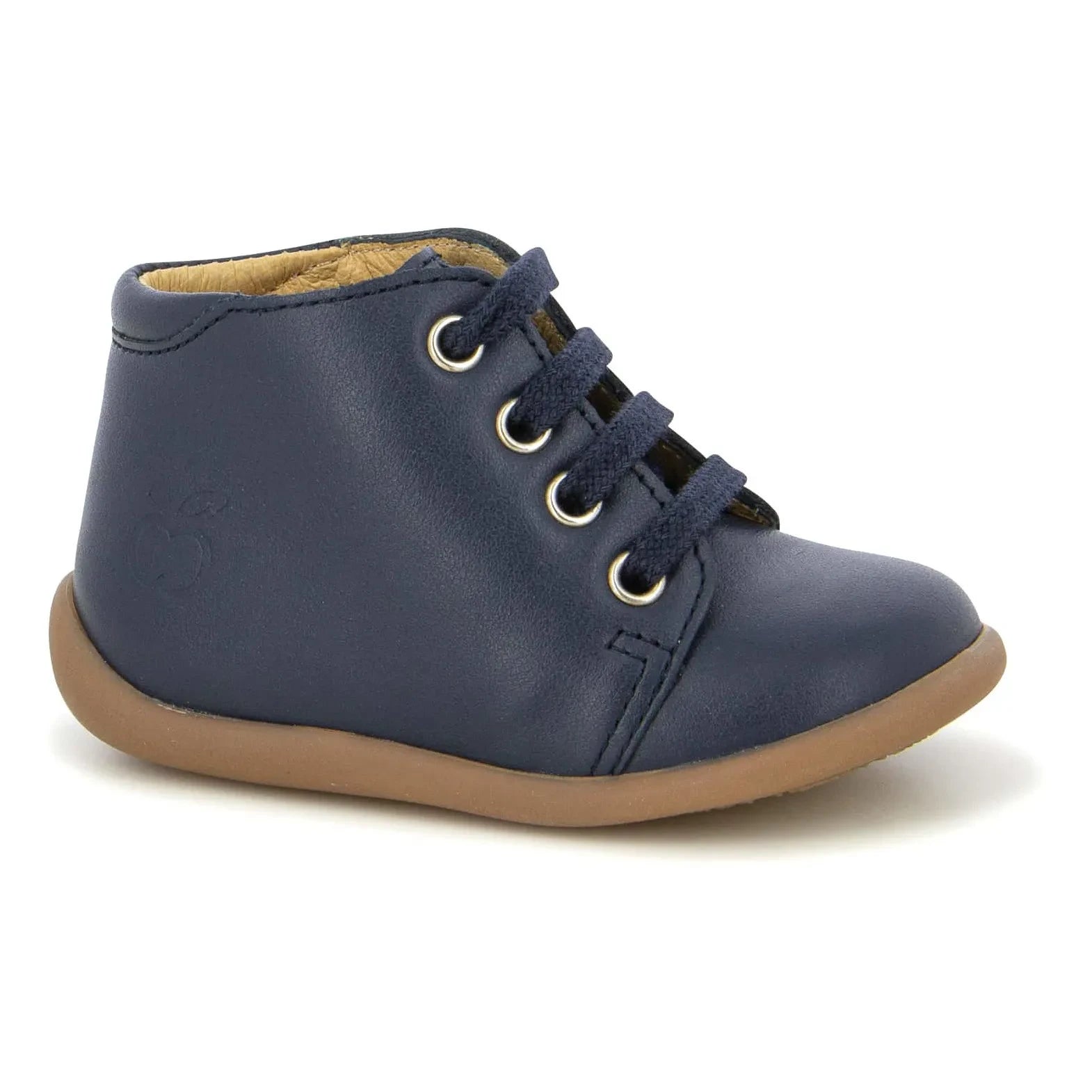 Pom d'Api - Stand Up Lace-Up Boots | Navy blue