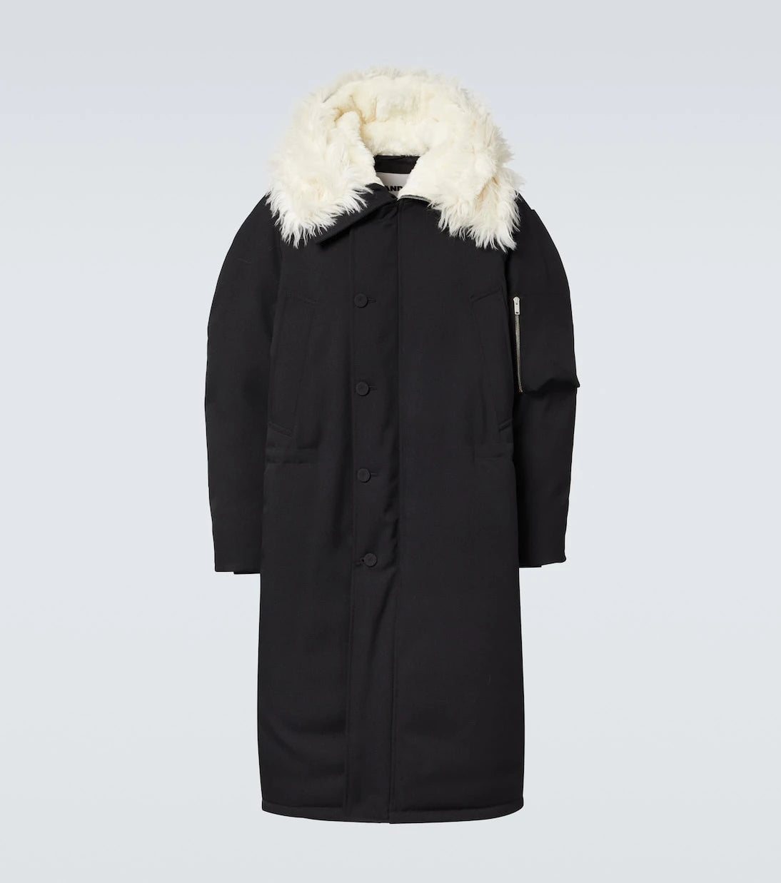 Jil Sander - Faux fur-trimmed down jacket